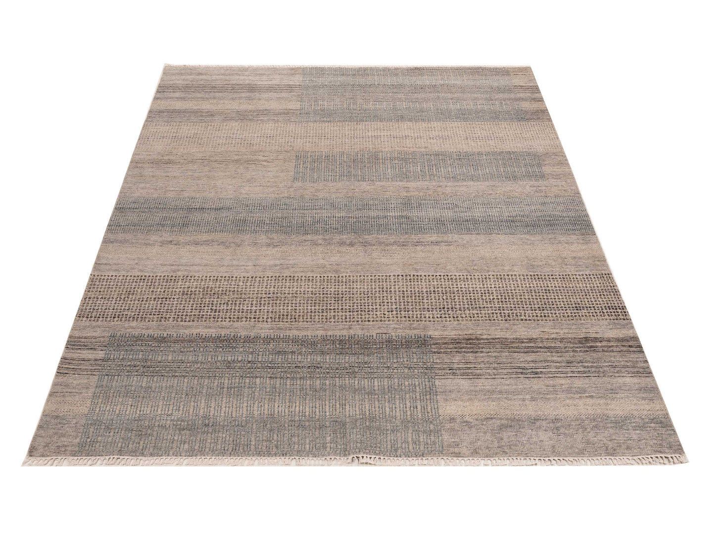 Aurore 154463 Silver Blue 8x10 Hand Knotted Rug