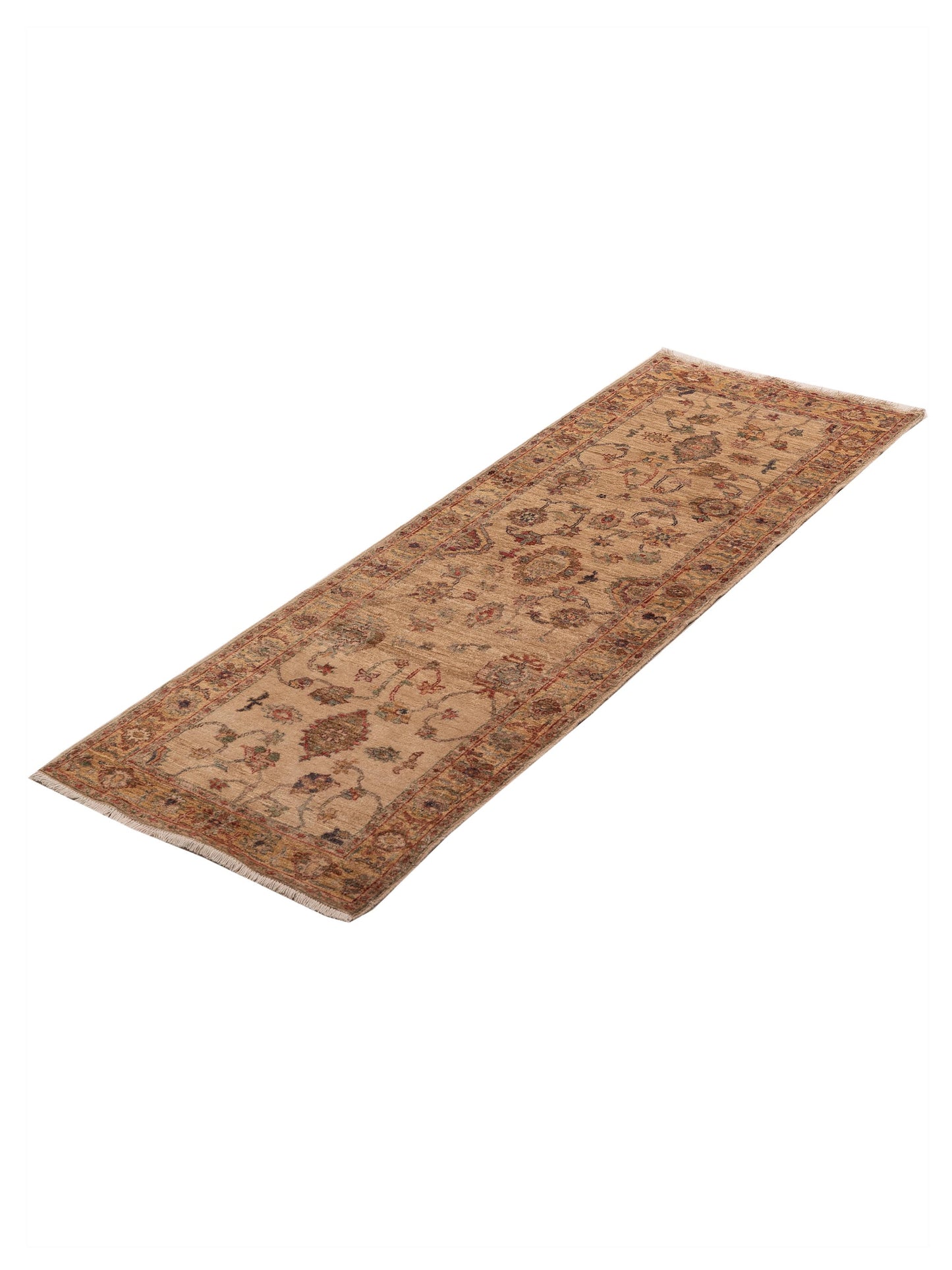 Elvan Tansu Ivory Gold 2.9x7.11 Hand Knotted Rug