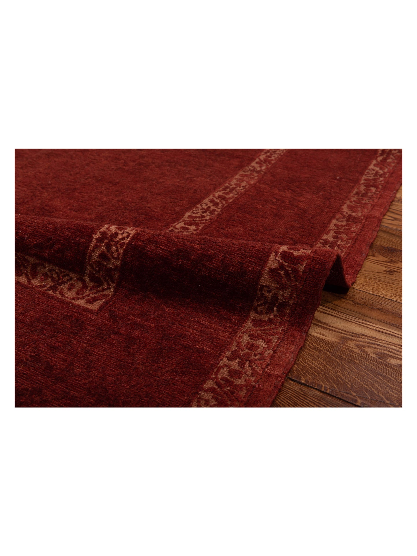 Defne Begonia Red Red 6.2x8.11 Hand Knotted Rug