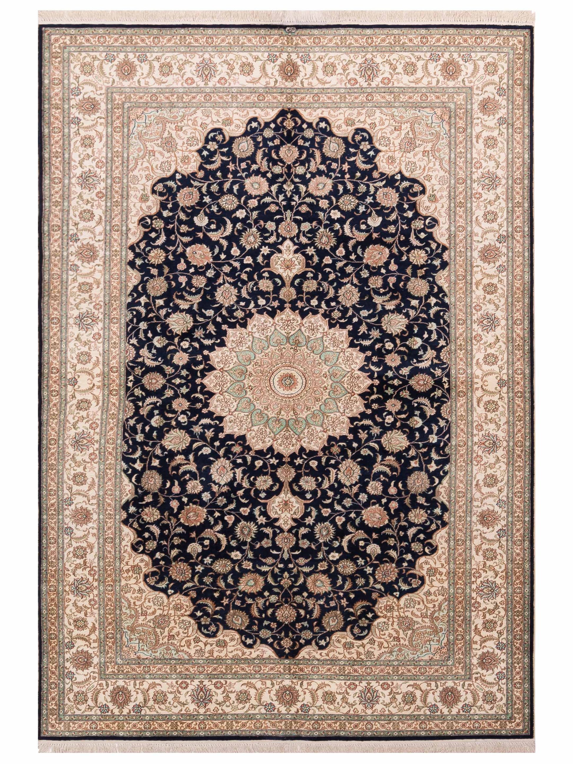 Pasha Pure Silk  Black Ivory Traditional