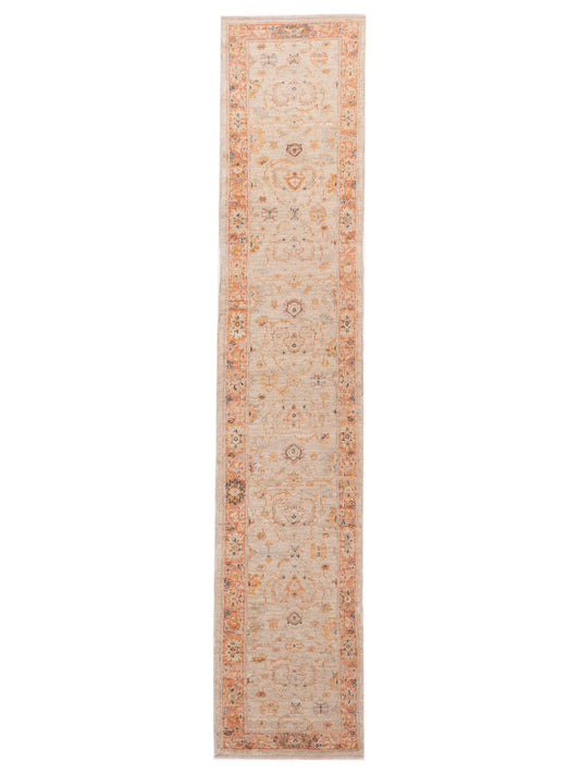 Anadol Angora Oushak  Ivory Rust Traditional