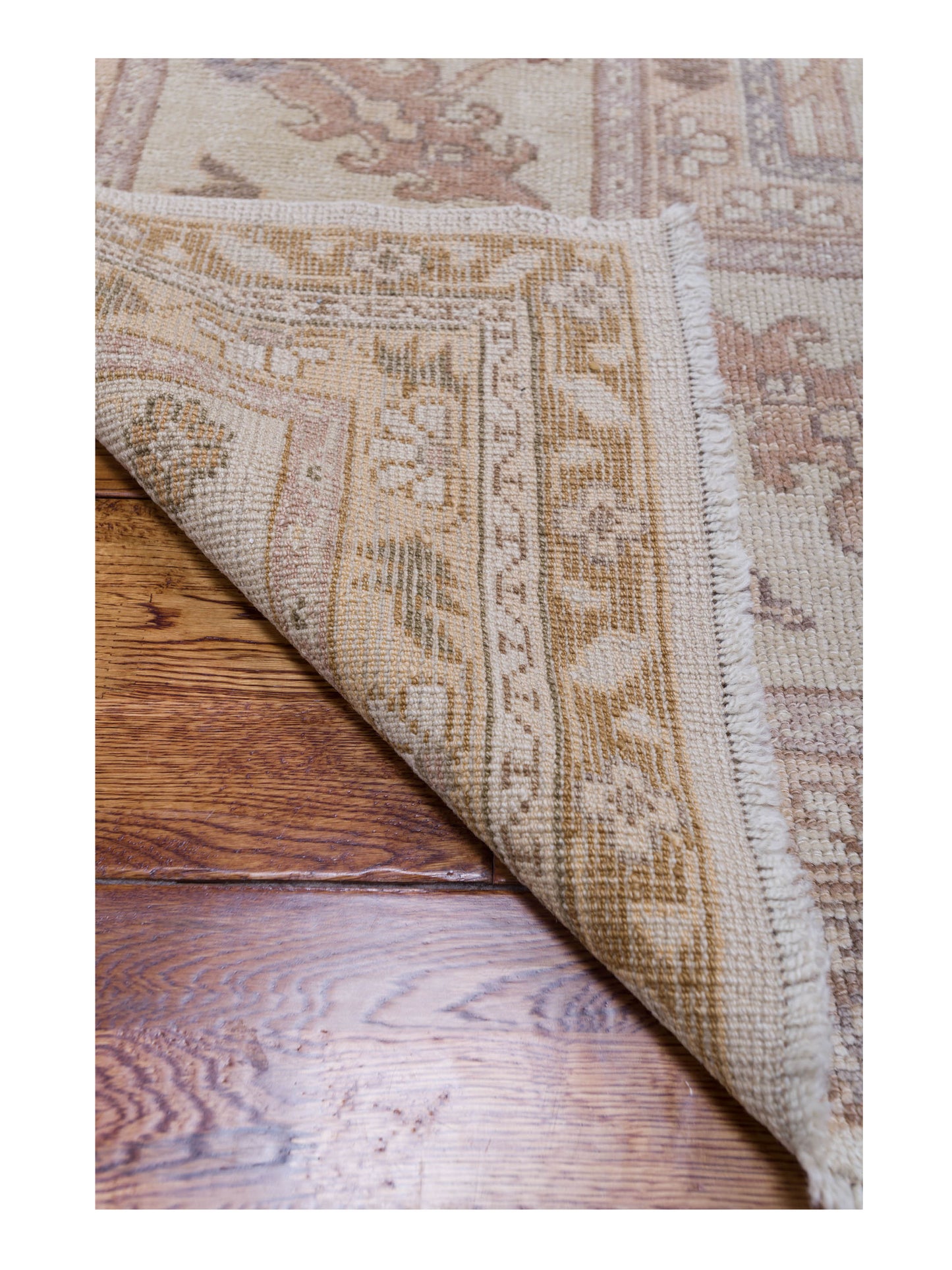 Angora Oushak 108091 Ivory Ivory 11x14.10 Hand Knotted Rug