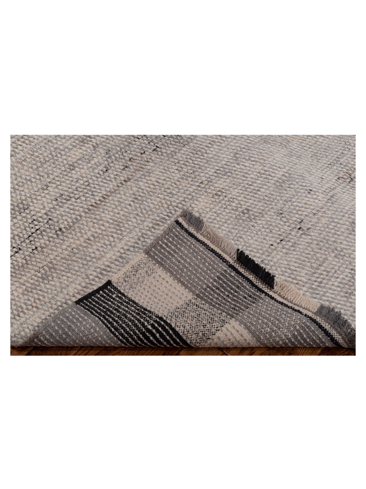 Atlas 149653 Silver Silver 7.11x9.9 Hand Knotted Rug