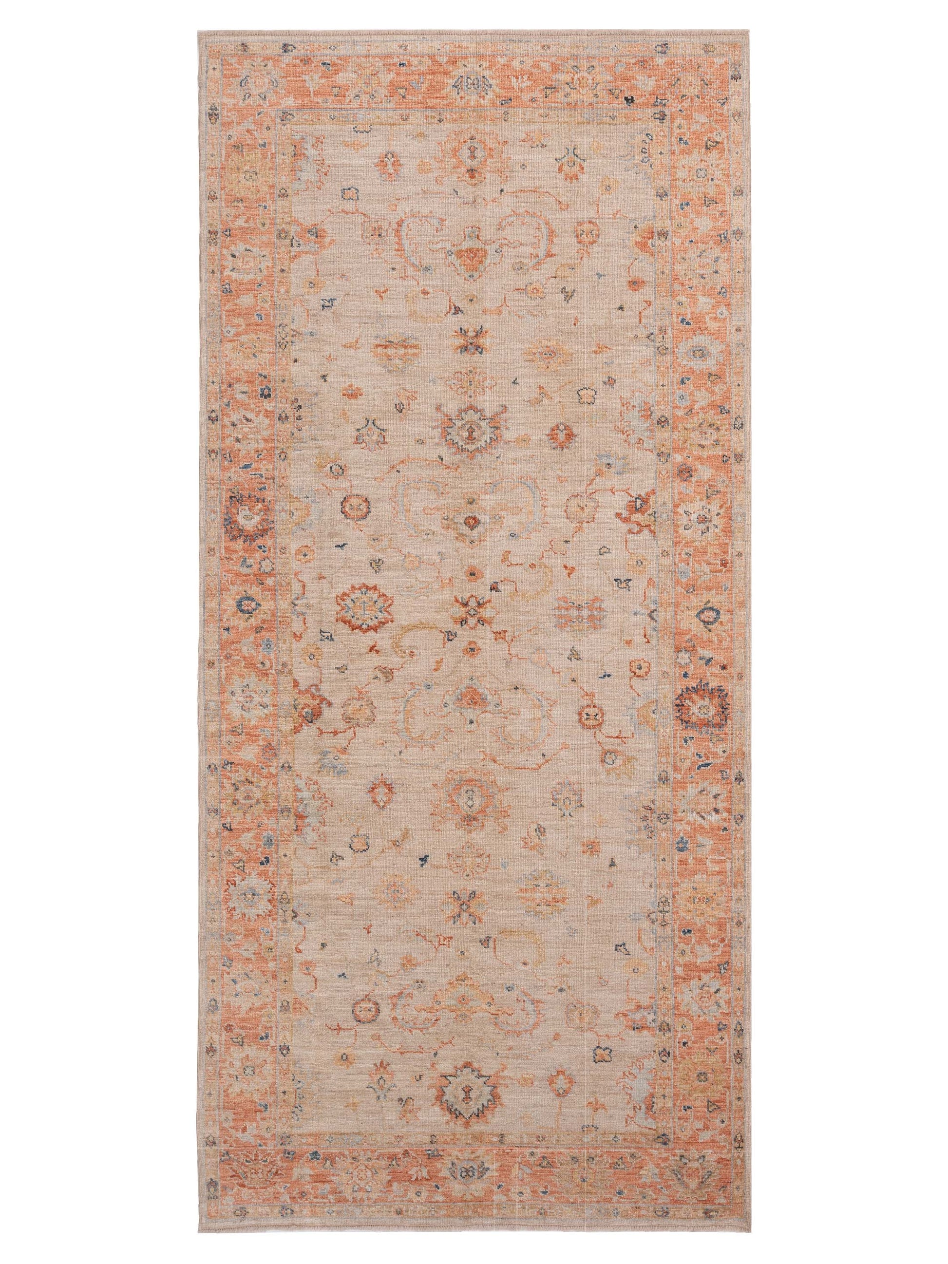 Anadol Angora Oushak  Ivory Rust Traditional