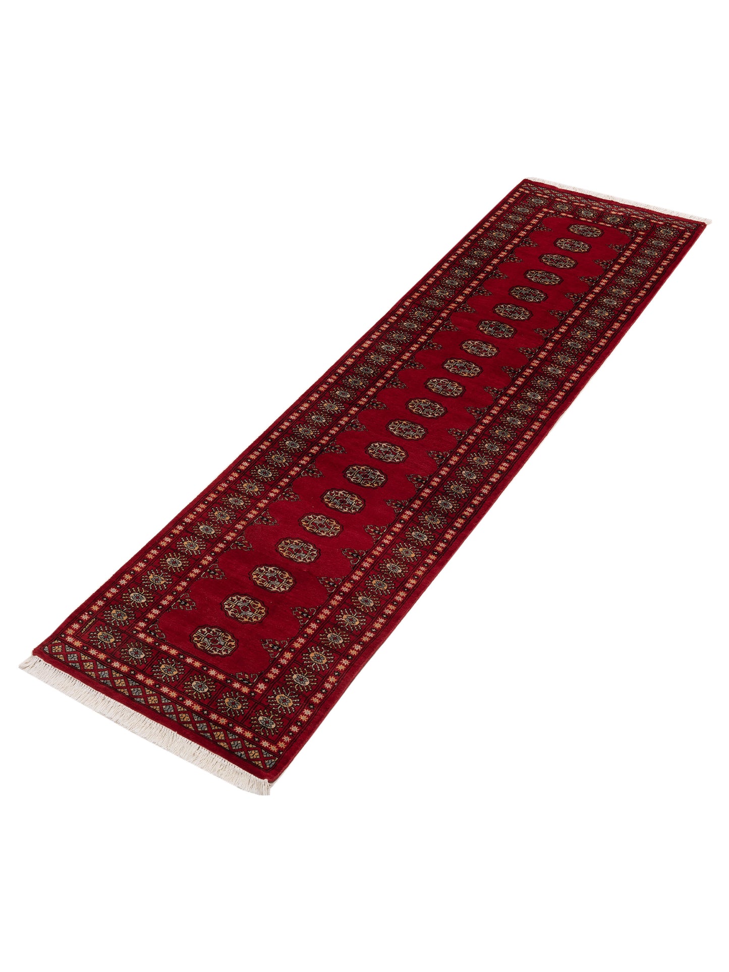 Bokhara 151455 Red Red 2.7x9.5 Hand Knotted Rug