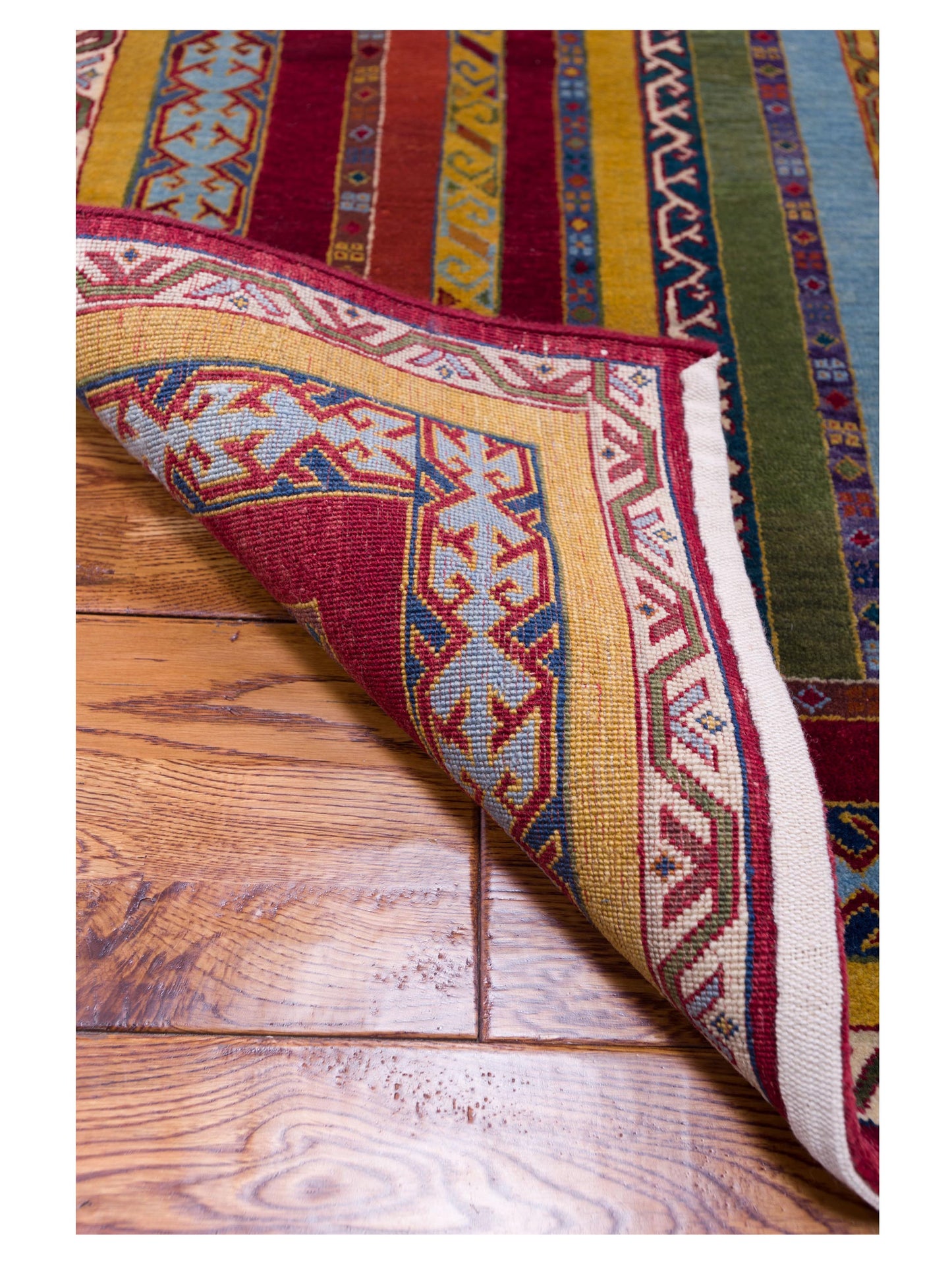 Shawl 115871 Multi 4.4x5.11 Hand Knotted Rug