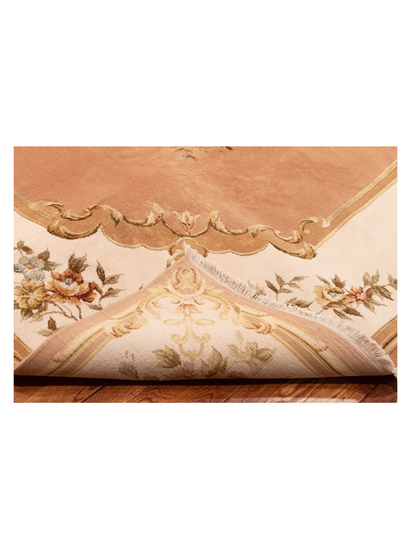 Magnolia 105758 Brown Ivory 9x13.4 Hand Knotted Rug