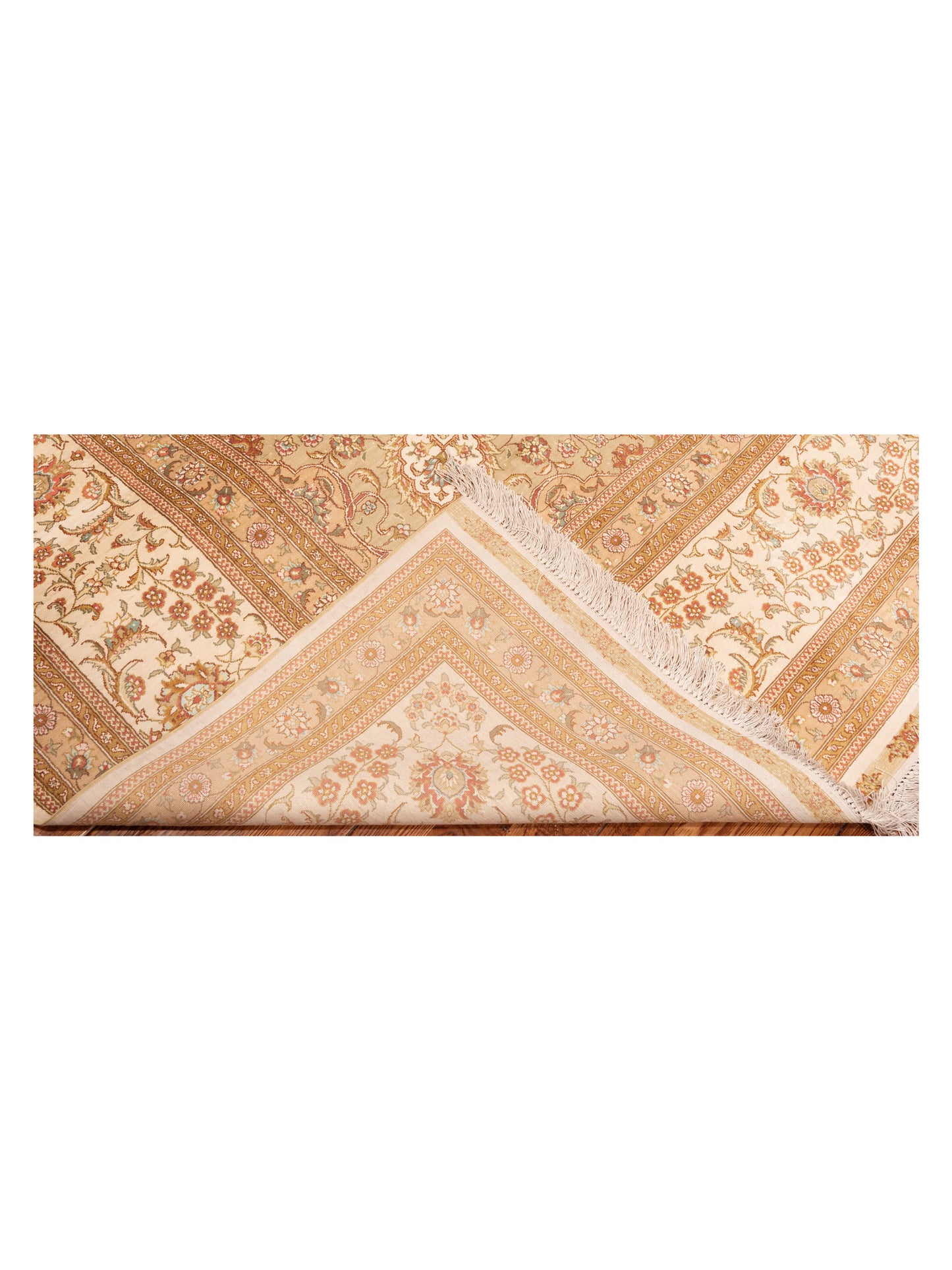 Pure Silk 118026 Ivory Ivory 9.1x11.10 Hand Knotted Rug