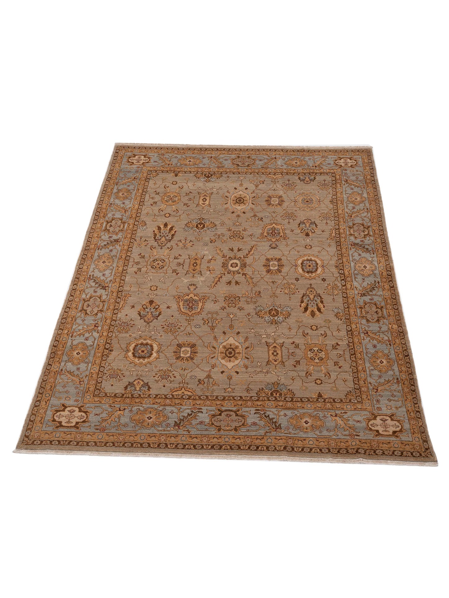 Karya Semele Silver Blue 9.1x11.2 Hand Knotted Rug