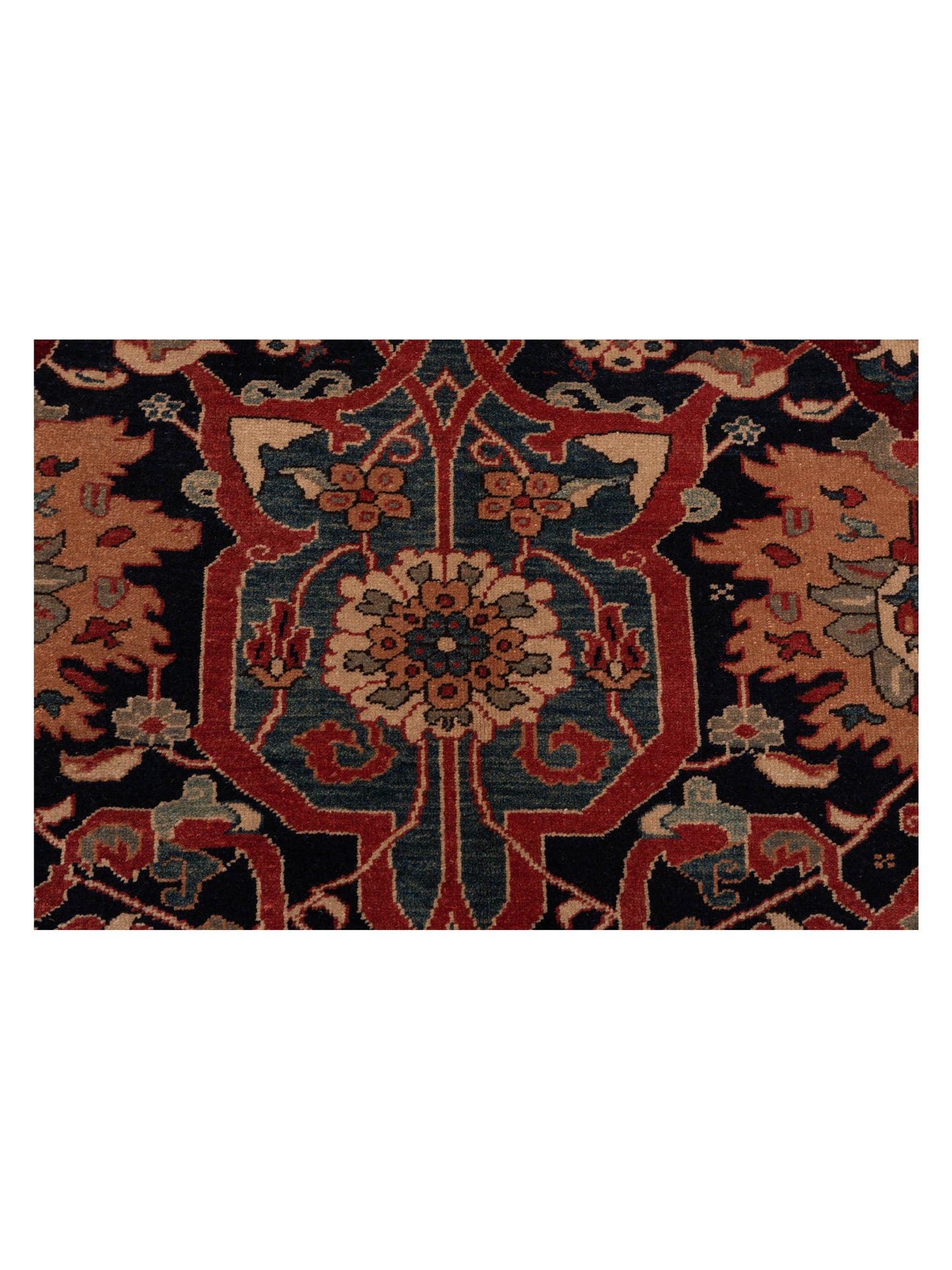 Antique Loom 147375 Navy Rust 5.9x8.2 Hand Knotted Rug