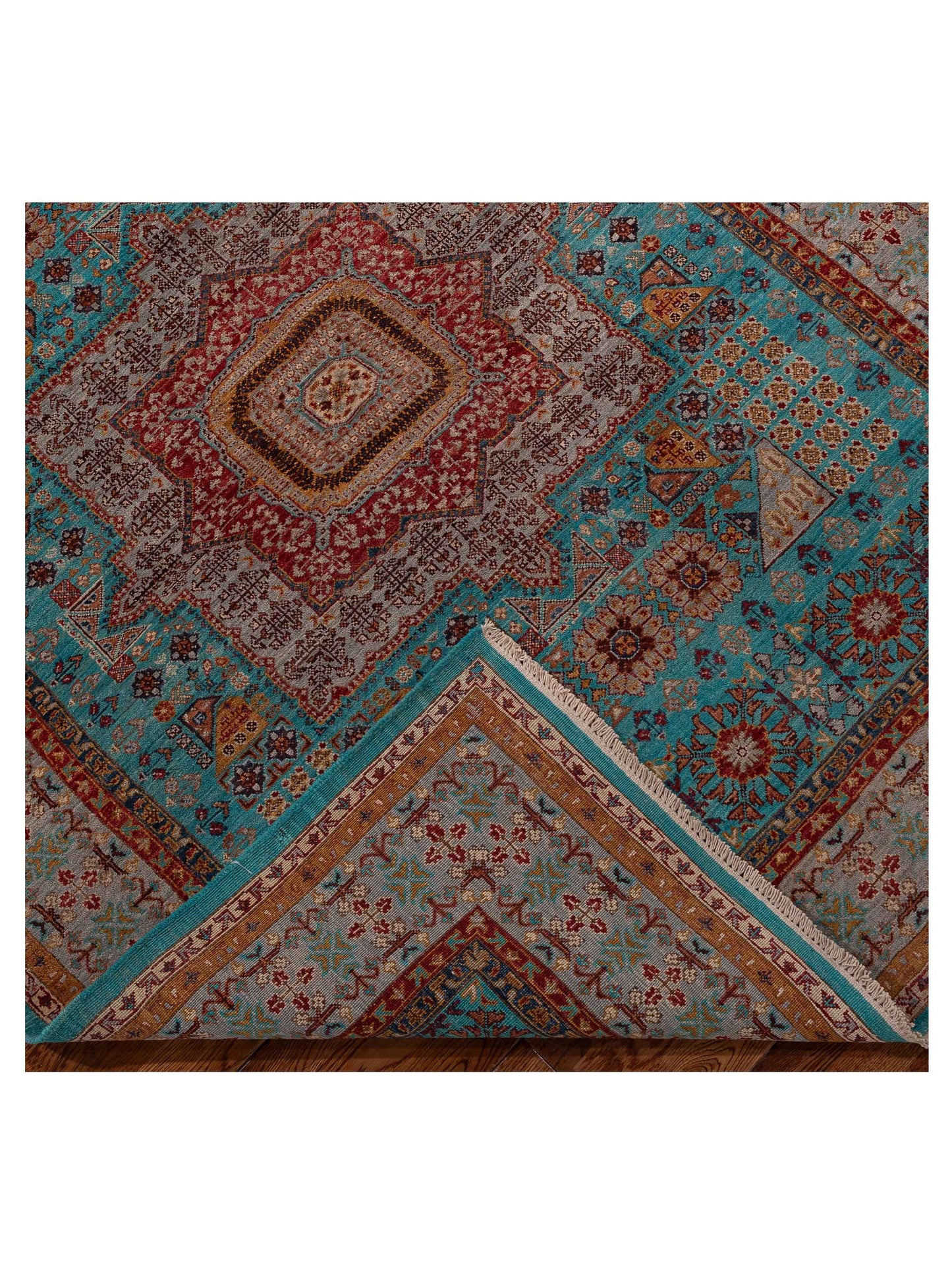 Artisan Mamluk 154777 Blue Gray 5.1x6.6 Hand Knotted Rug