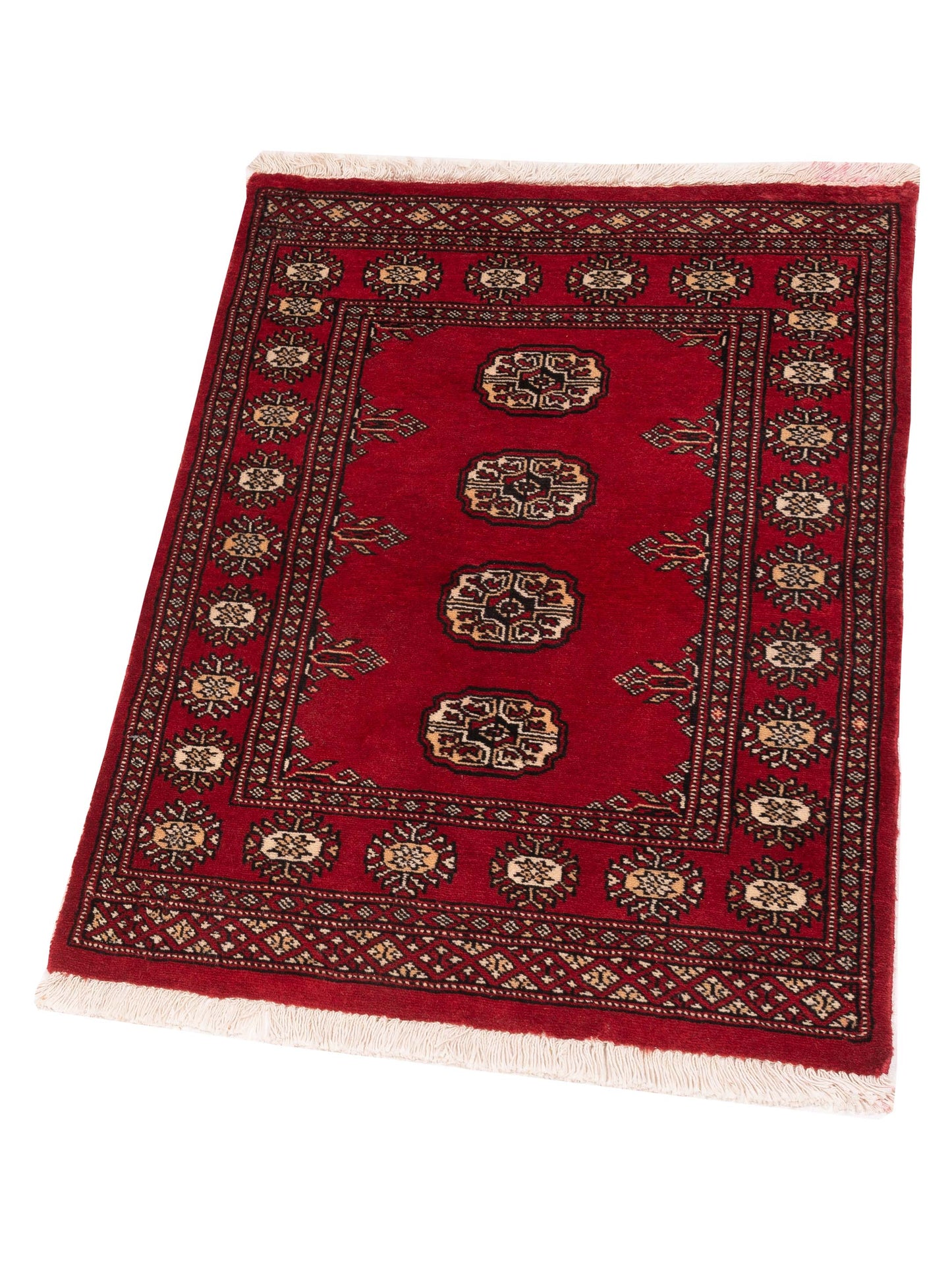 Bokhara 145537 Red Red 2.7x3.10 Hand Knotted Rug