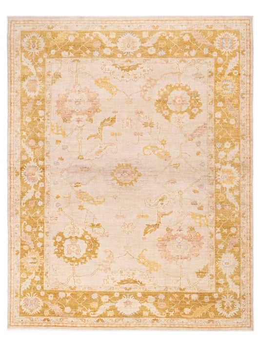 Anadol Angora Oushak  Silver Mustard Traditional