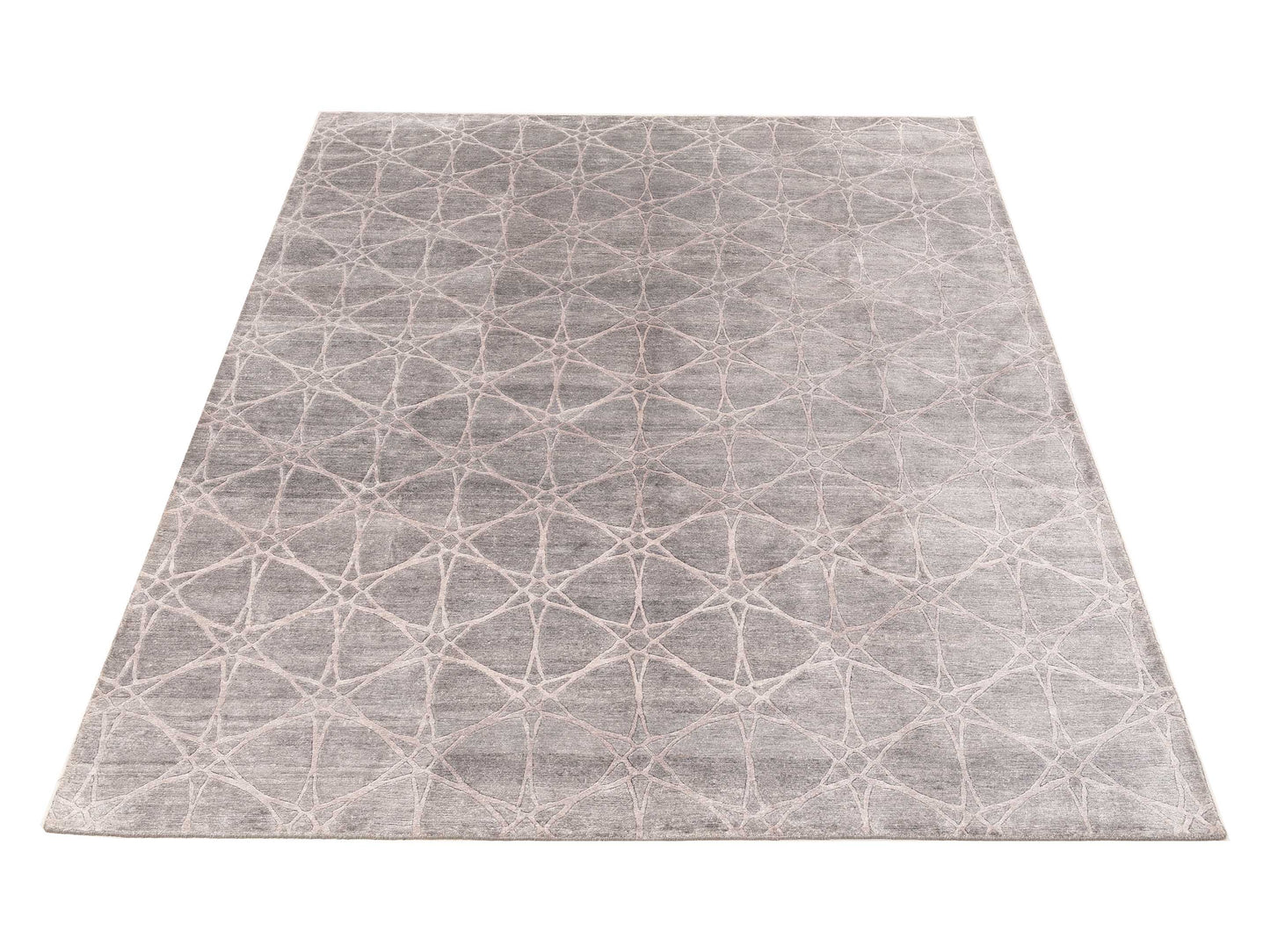 Tibetino 119207 Light Gray 8x9.11 Hand Knotted Rug