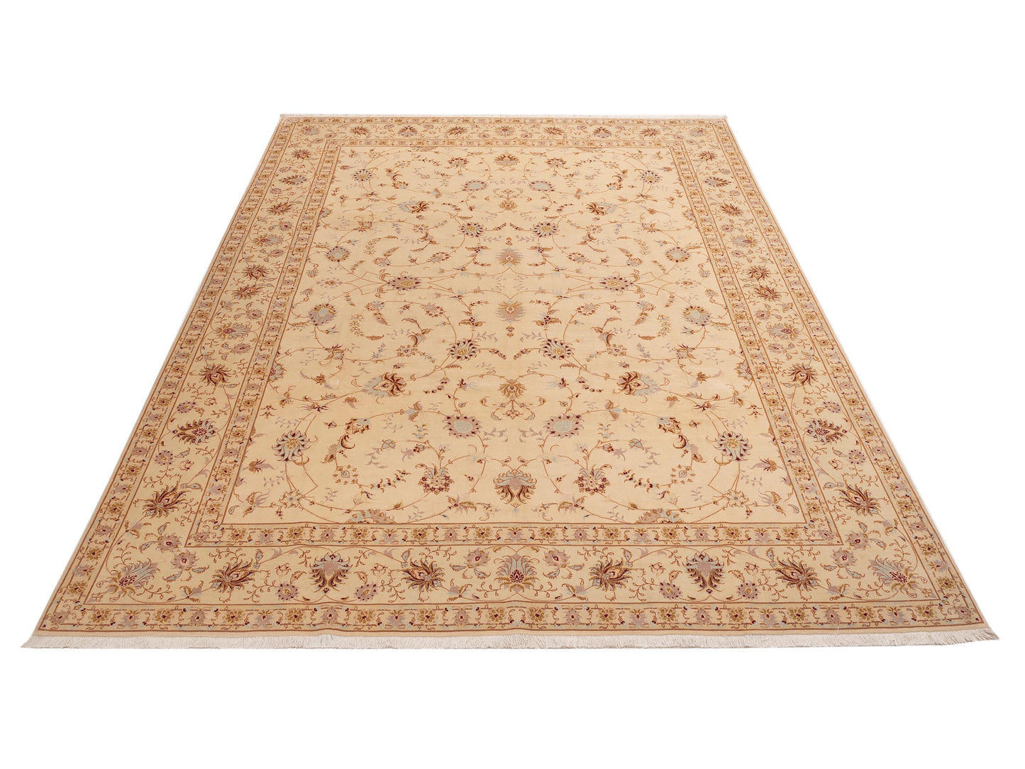 Mastersilk 81091 Ivory Ivory 10x13.2 Hand Knotted Rug