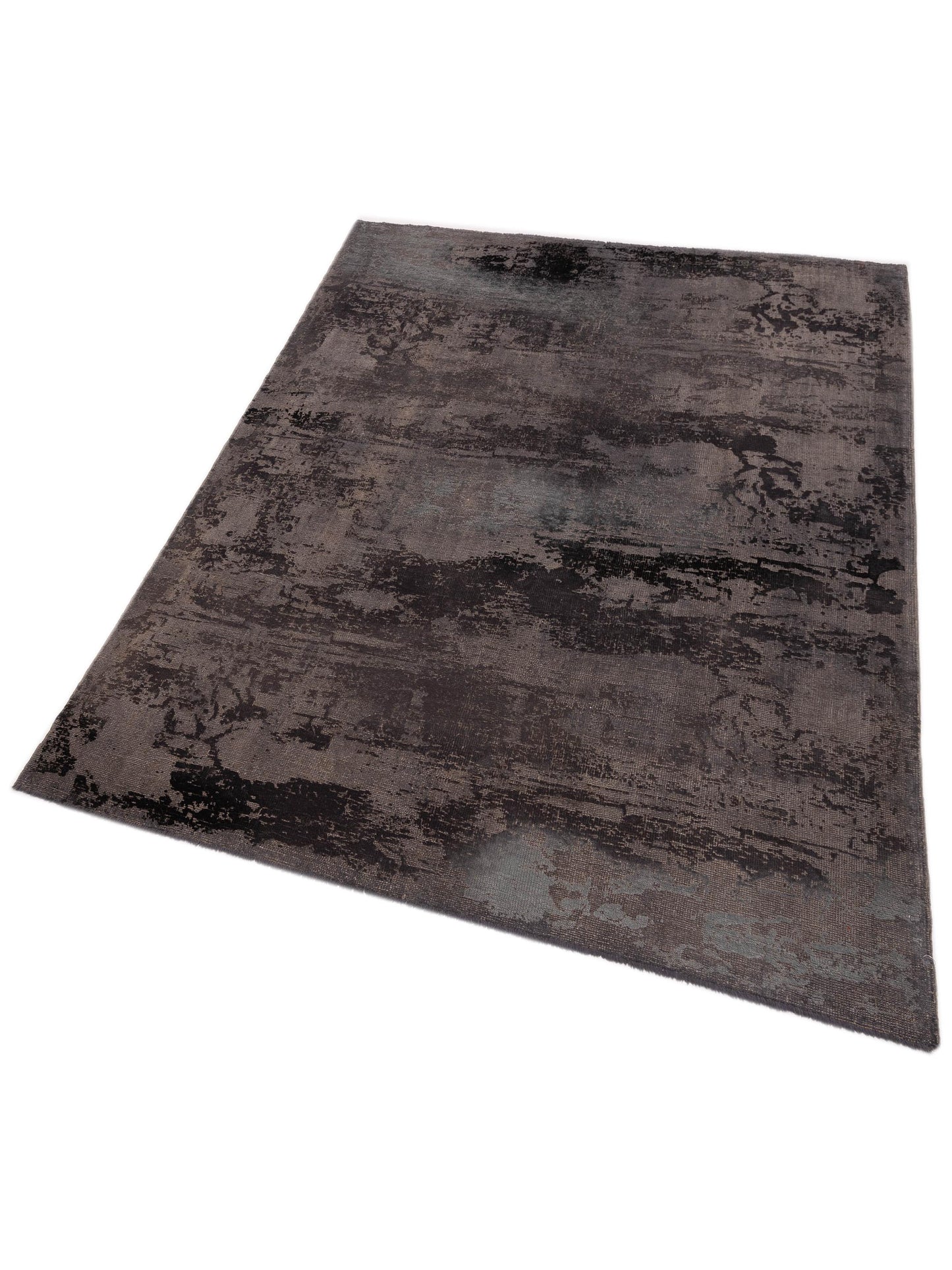 Vintage 111536 Gray 6.7x8.6 Hand Knotted Rug
