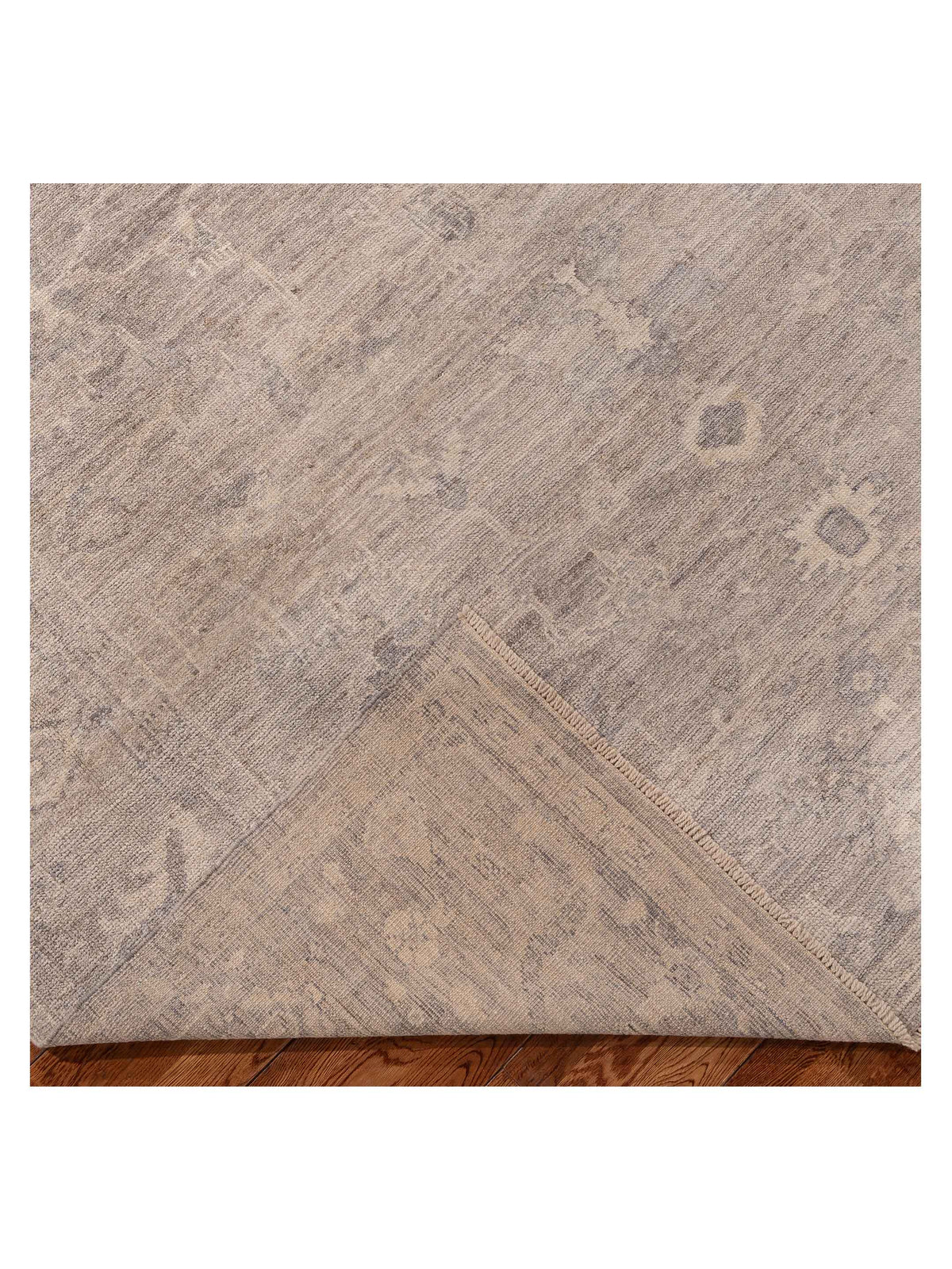 Angora Oushak 156100 Gray Gray 8x9.7 Hand Knotted Rug