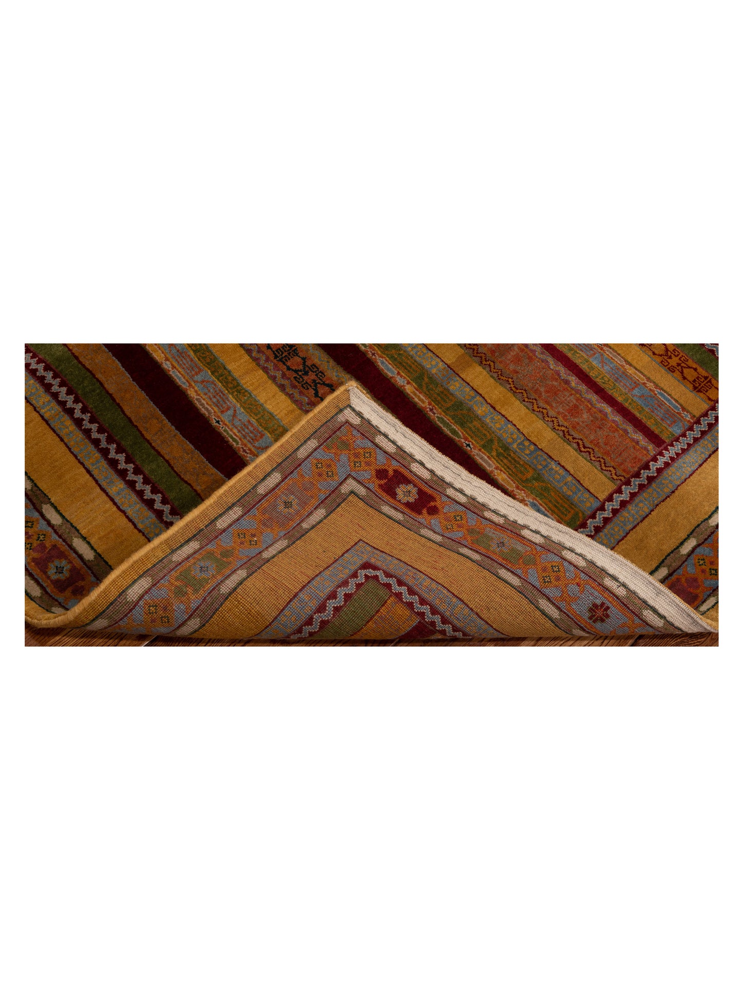 Shawl 110865 Multi 4x5.11 Hand Knotted Rug