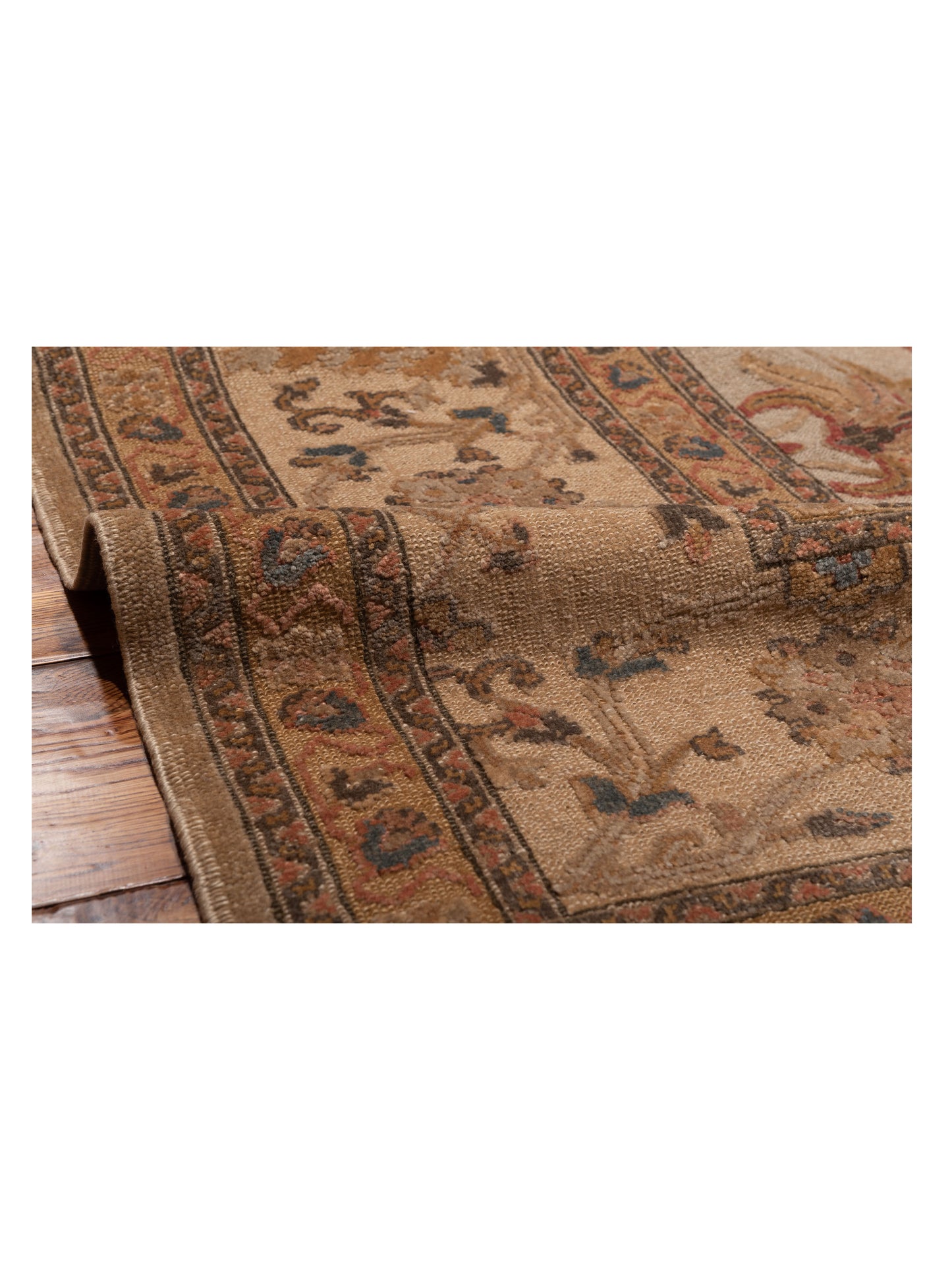 Turkish Elvan 108108 Silver Gold 11.11x18.6 Hand Knotted Rug