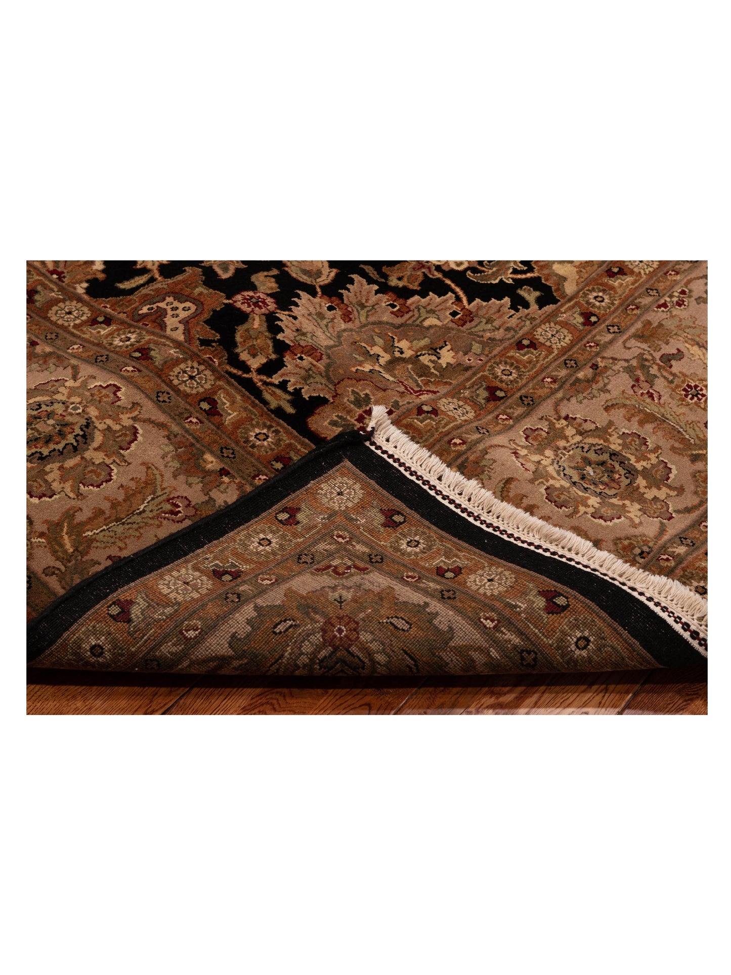Jahan 91656 Black Beige 9x12.4 Hand Knotted Rug