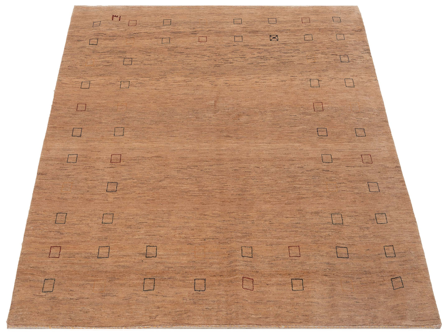 Modern Gabbeh 81378 Cream Cream 6.7x6.9 Hand Knotted Rugs