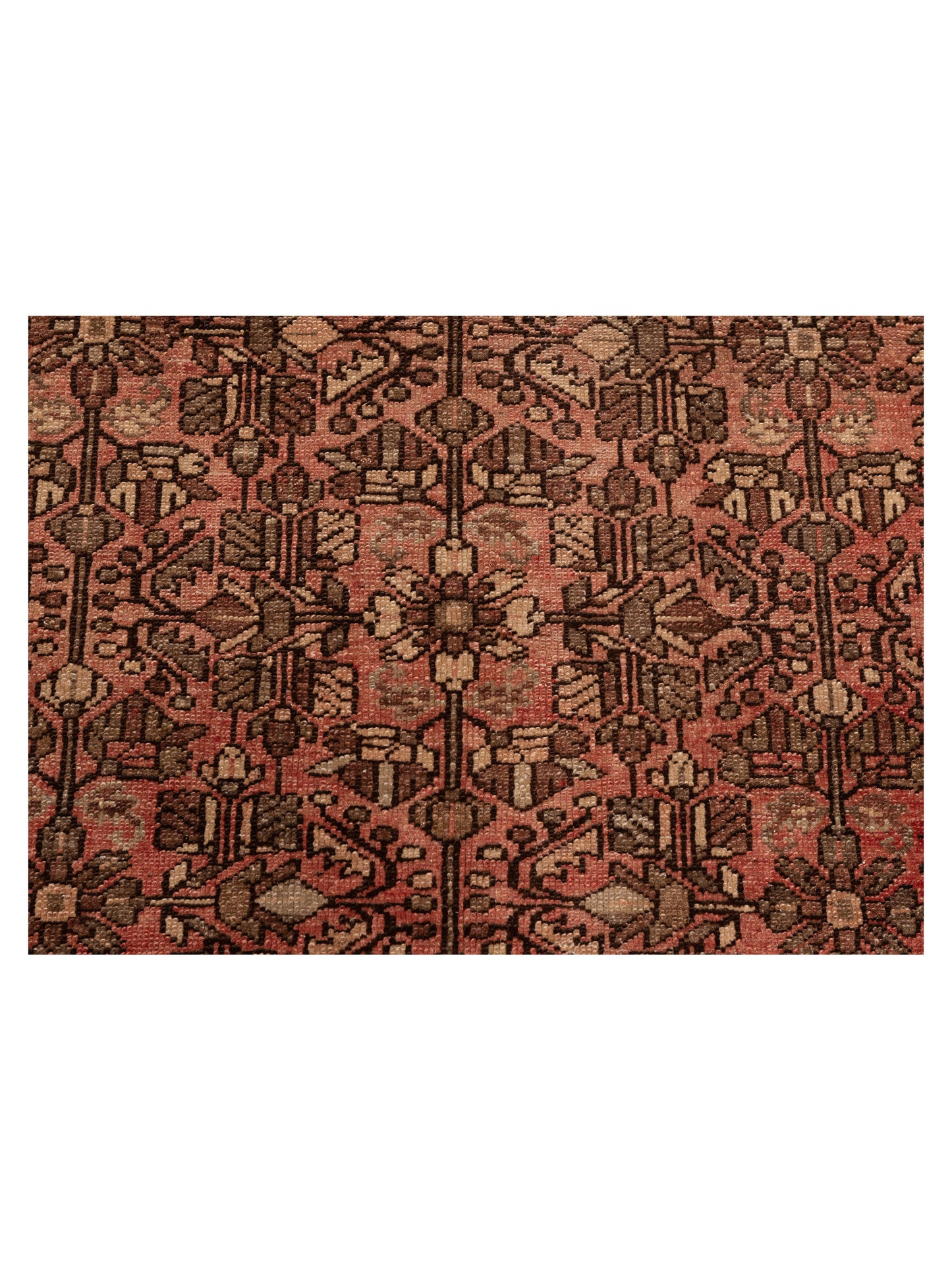 Persian 147643 Pink Brown 4.9x10.2 Hand Knotted Rug