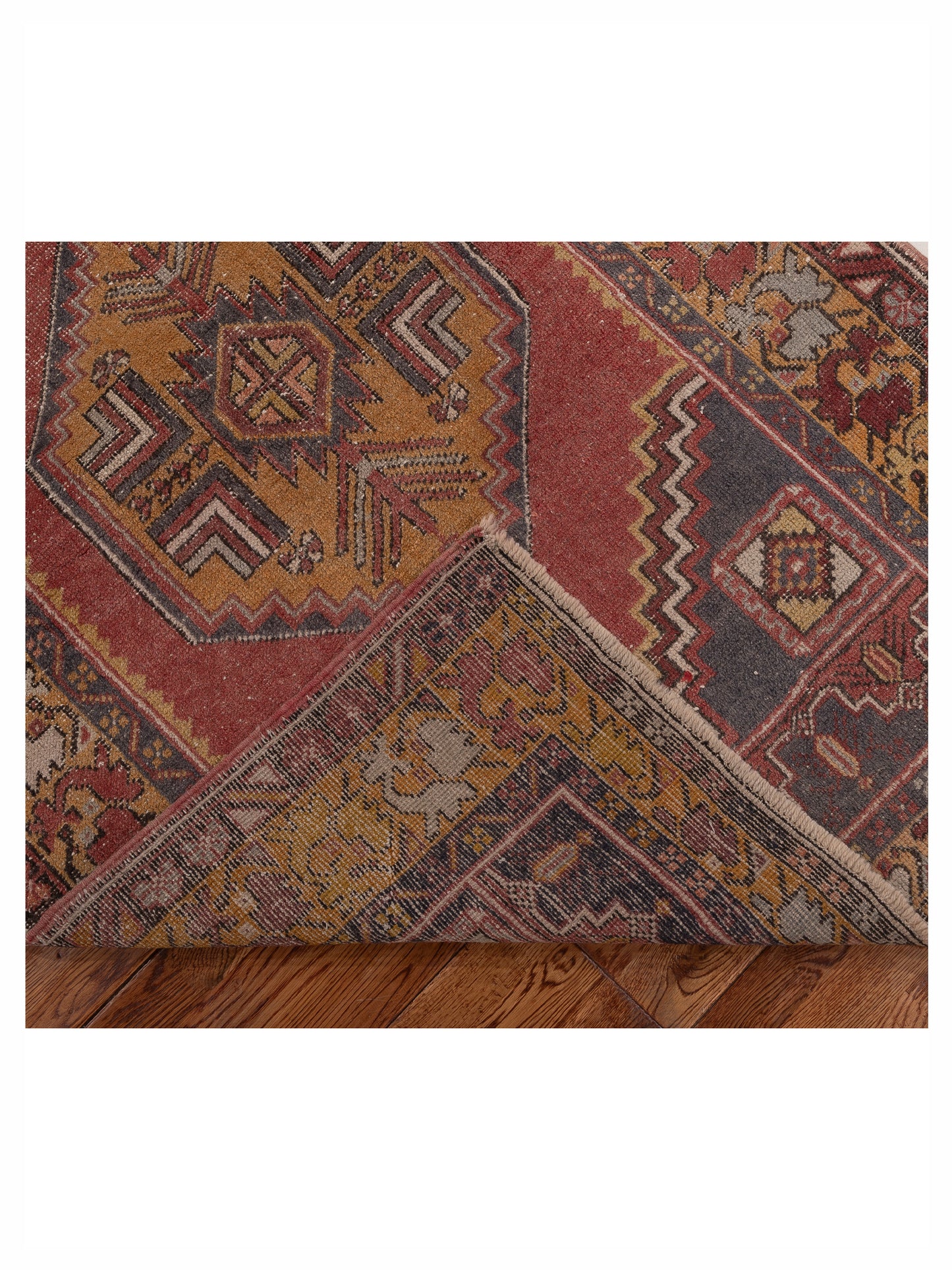 Old Anatolian 154193 Red Gold 3.8x5.7 Hand Knotted Rug