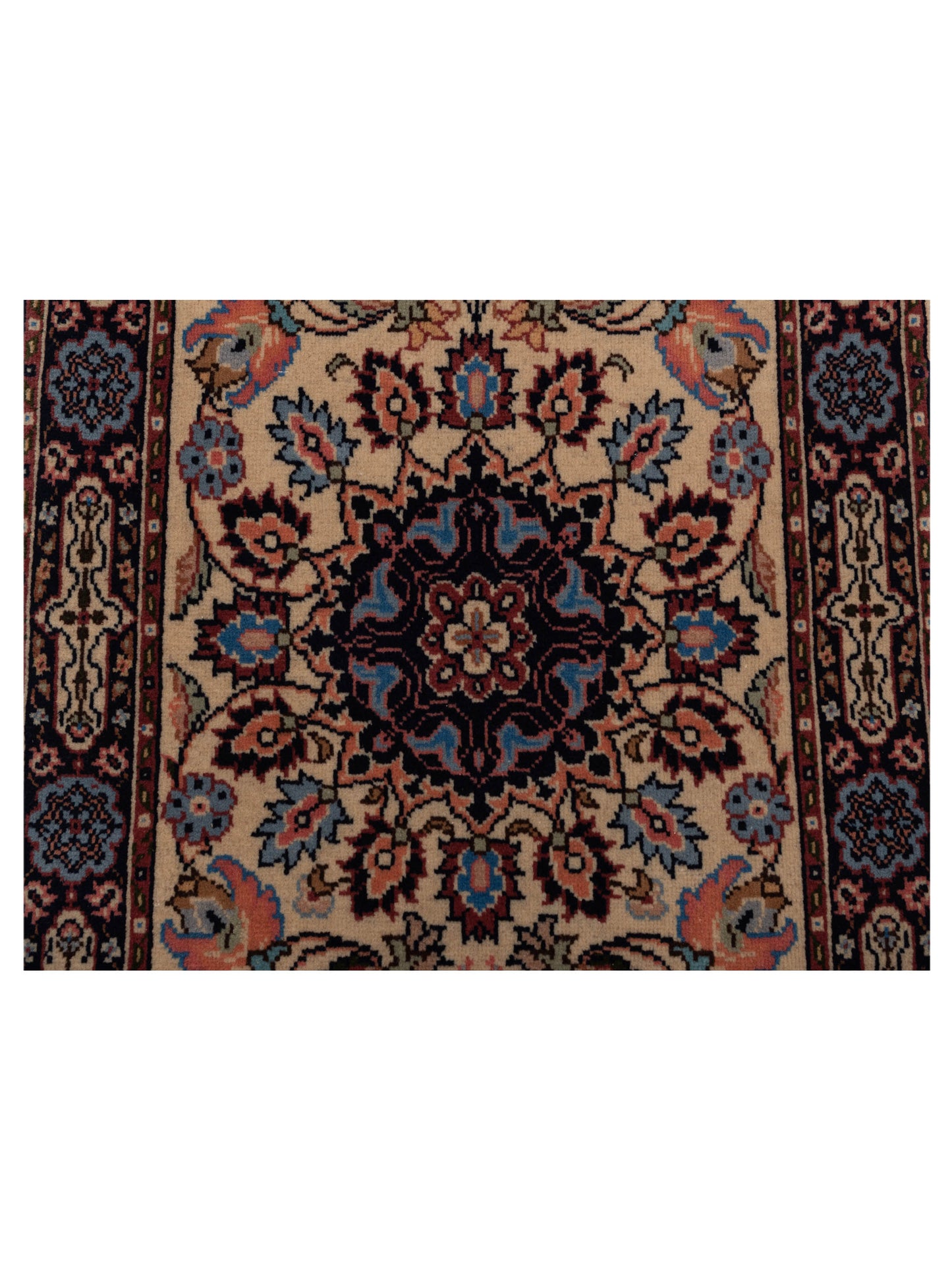 Crown 147783 Ivory Black 2.8x10 Hand Knotted Rug