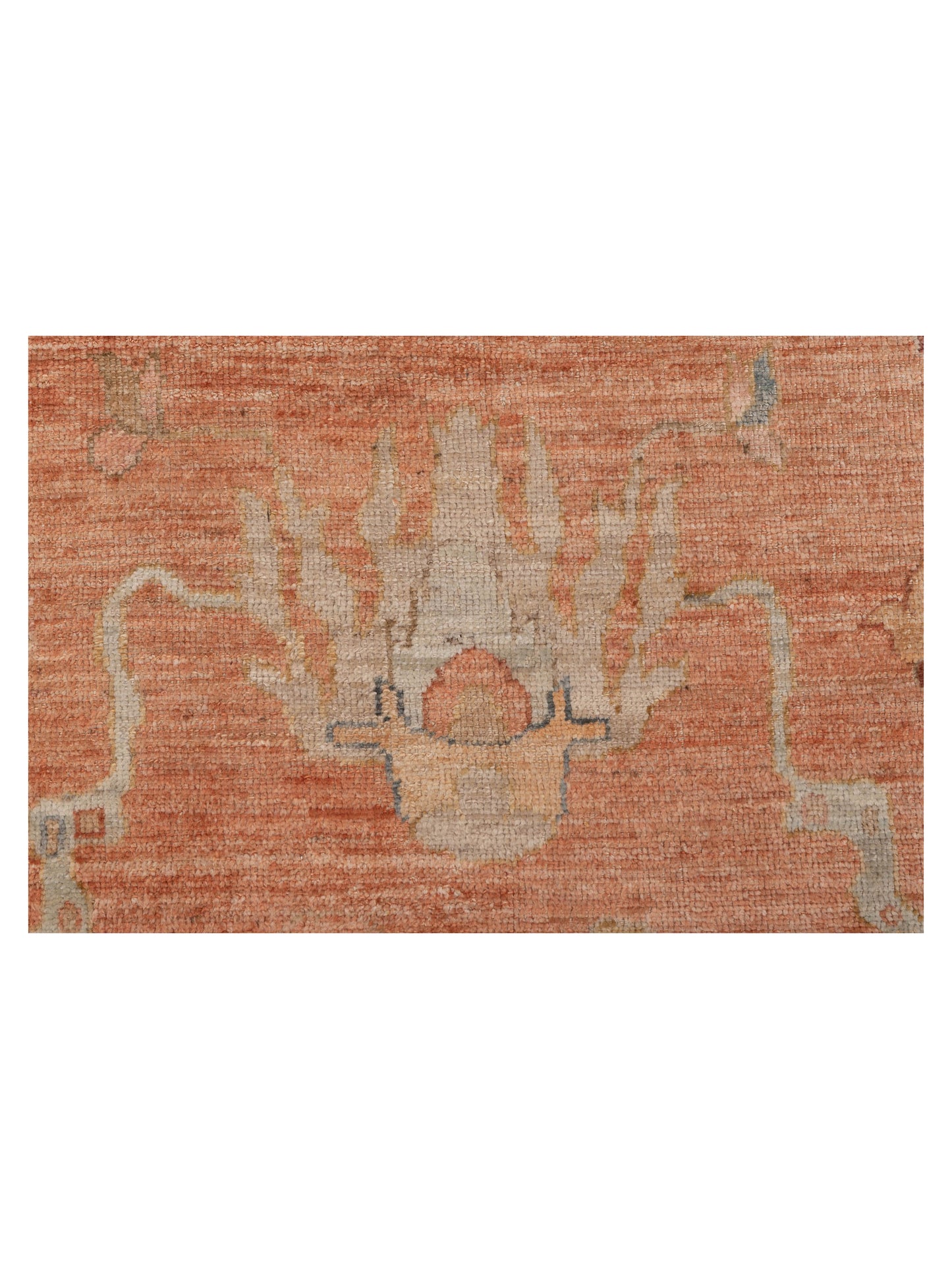 Angora Oushak 149568 Pink Ivory 12.3x16.10 Hand Knotted Rug