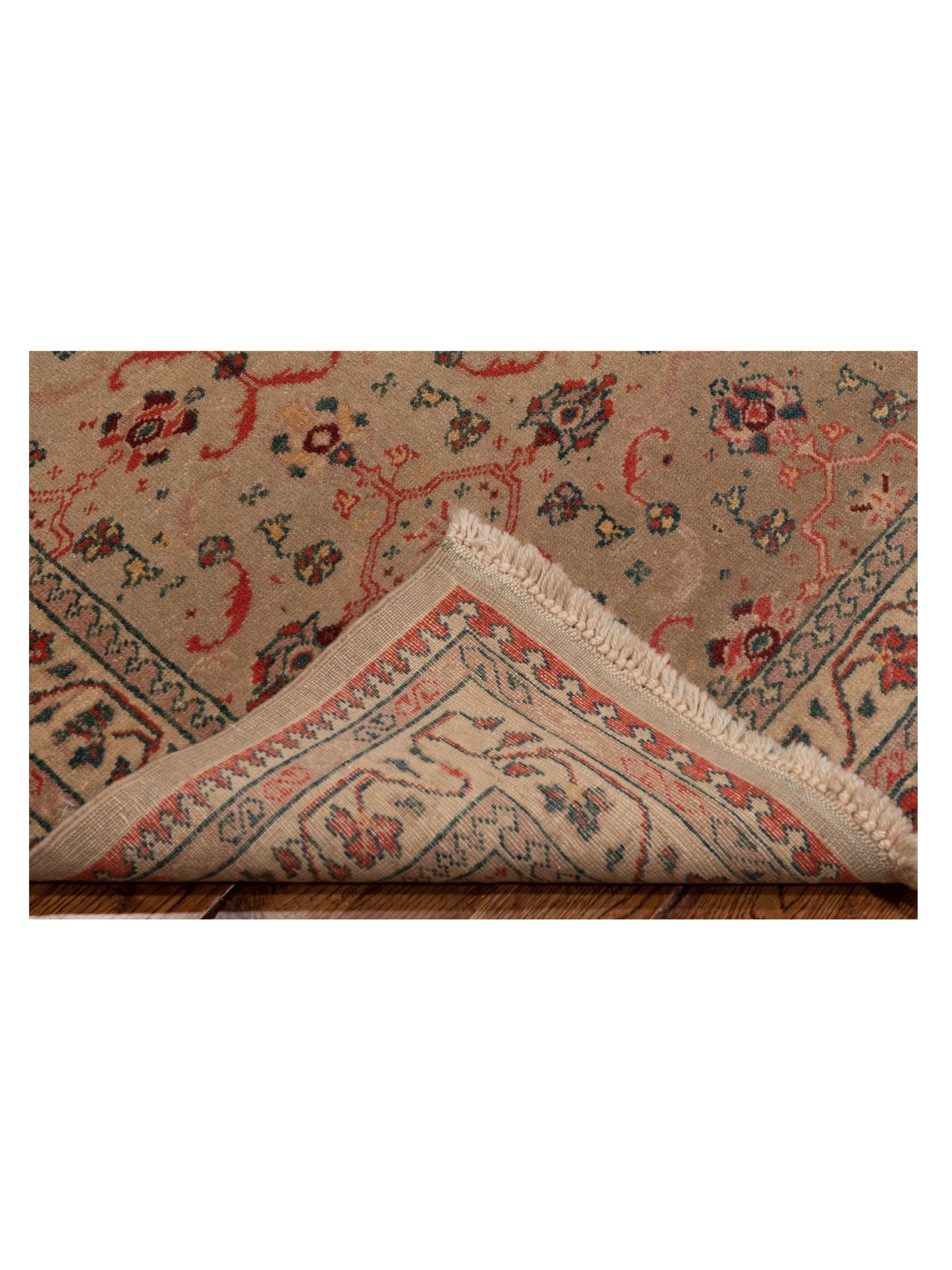 Antique Loom 117155 Beige Ivory 4x6 Hand Knotted Rug