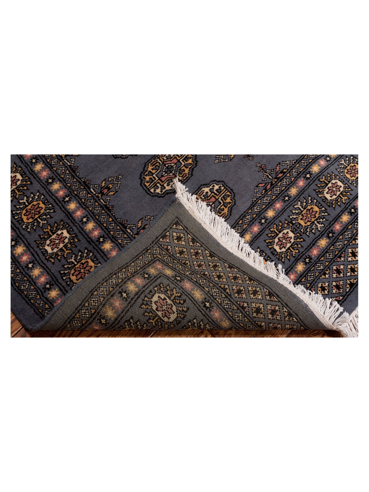 Bokhara 147895 Blue 4.1x5.10 Hand Knotted Rug