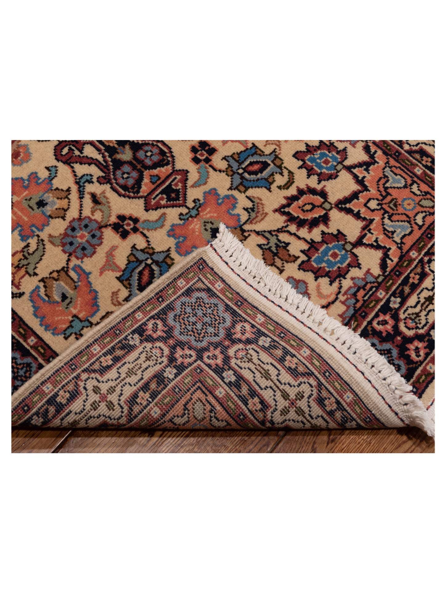 Crown 147783 Ivory Black 2.8x10 Hand Knotted Rug