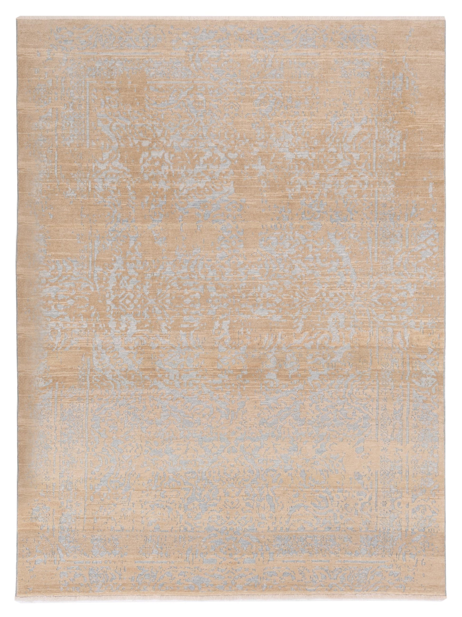 Pasha Defne  Ice Blue Ivory Transitional