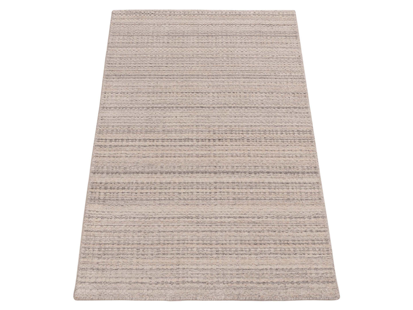 Himalayan 144844 Ivory Gray 3.1x5.1 Hand Knotted Rug
