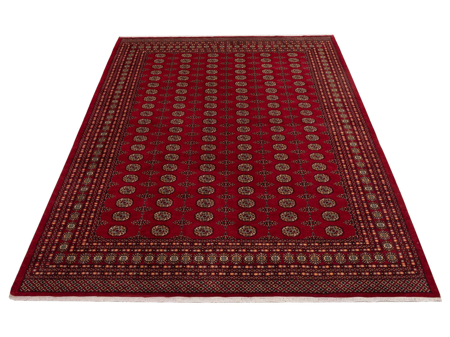 Bokhara 153391 Red Red 9.4x12.2 Hand Knotted Rug