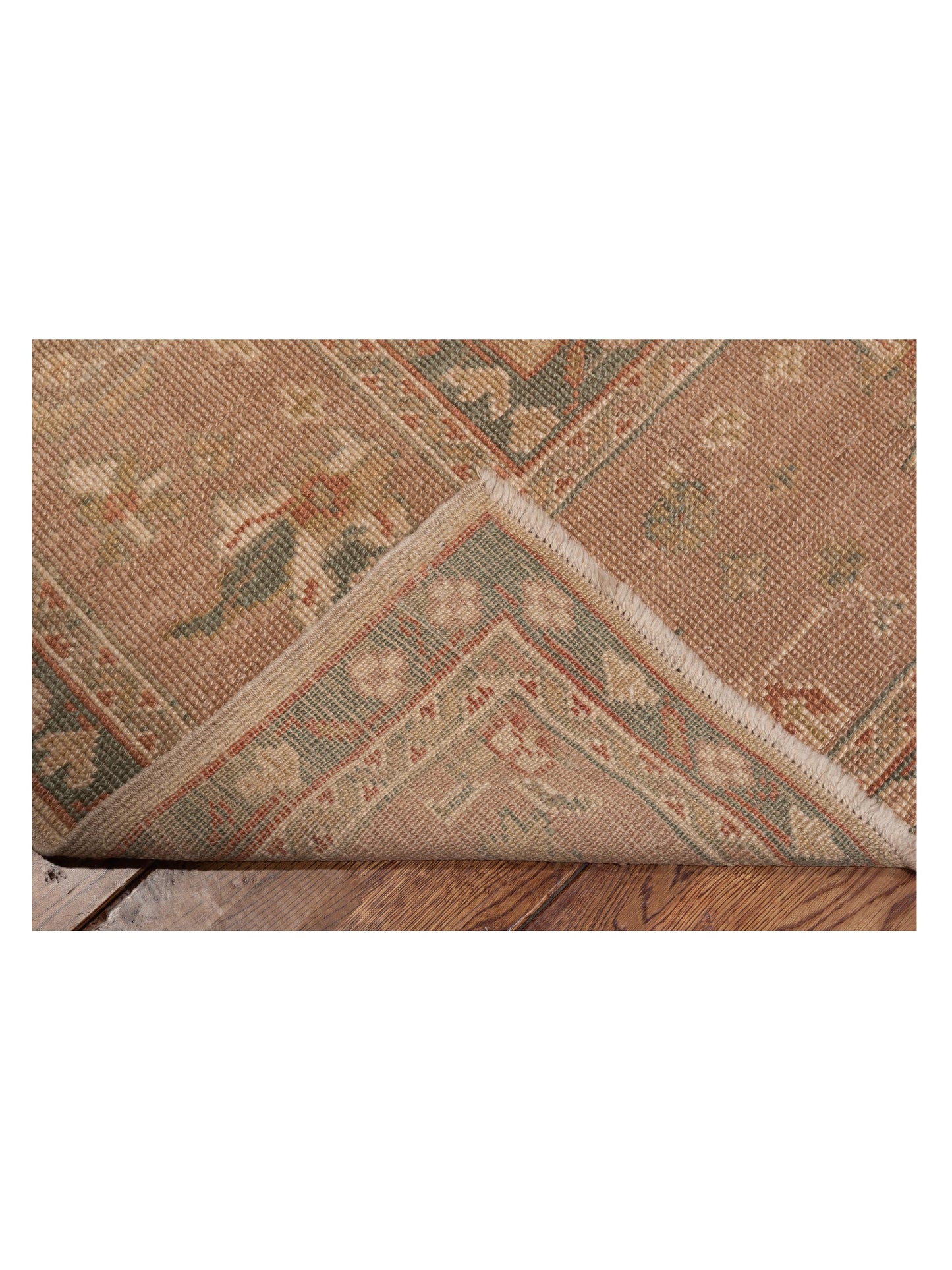 Anadol Oushak 75105 Beige Pink 8.4x9.6 Hand Knotted Rug