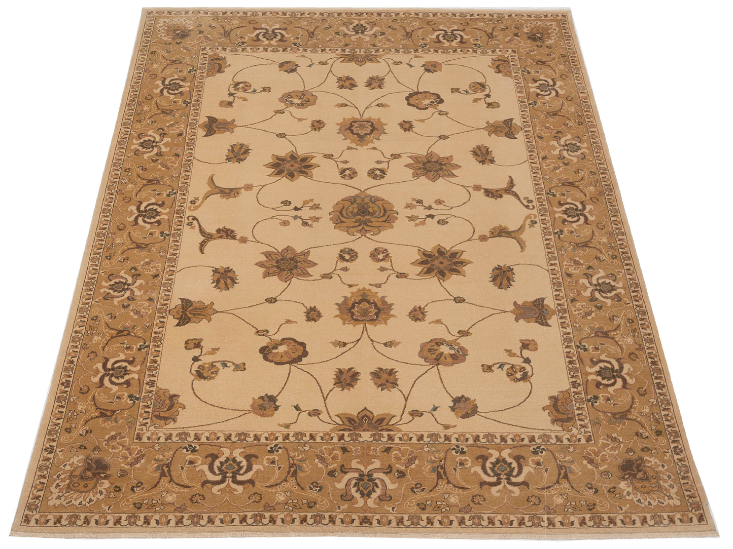 Antique Loom 108191 Ivory Gold 9.3x11.11 Hand Knotted Rug