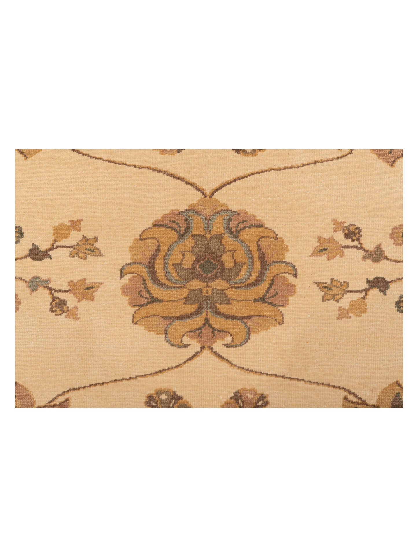 Antique Loom 108191 Ivory Gold 9.3x11.11 Hand Knotted Rug