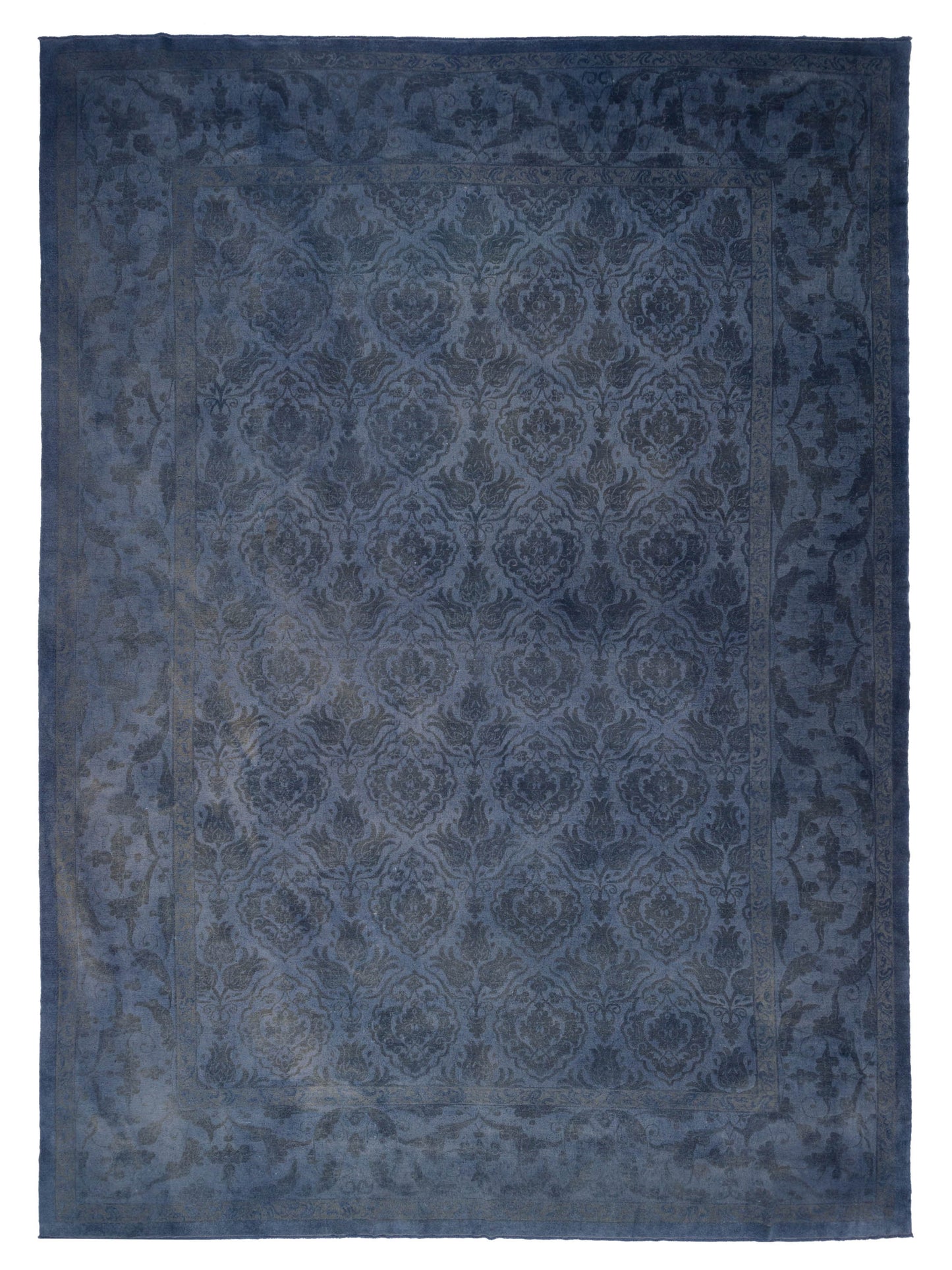Pasha Color Bouquet  Blue Charcoal Transitional