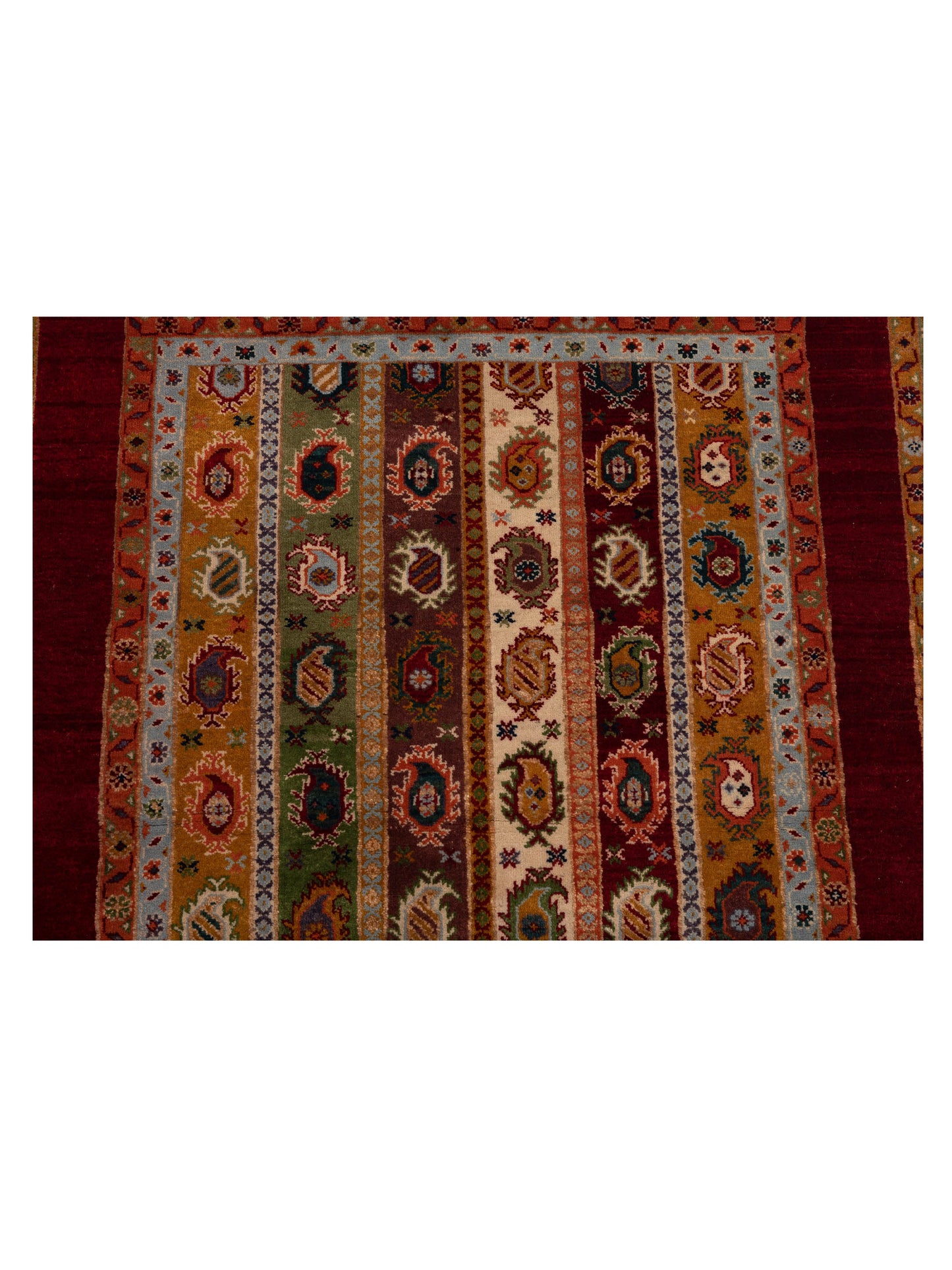 Shawl 115889 Multi 4.1x5.11 Hand Knotted Rug