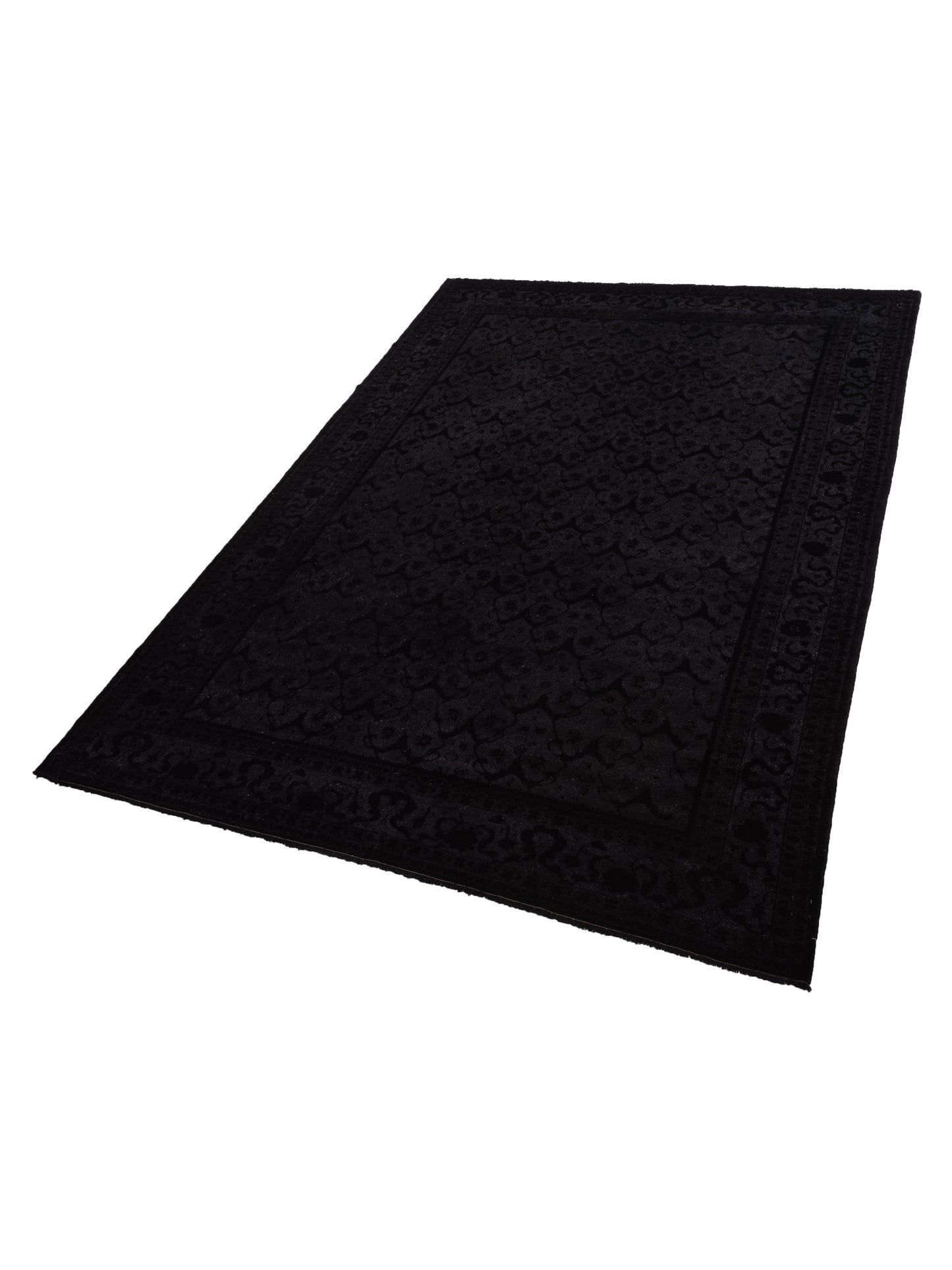 Antique Loom 117184 Black Black 10.2x14 Hand Knotted Rug