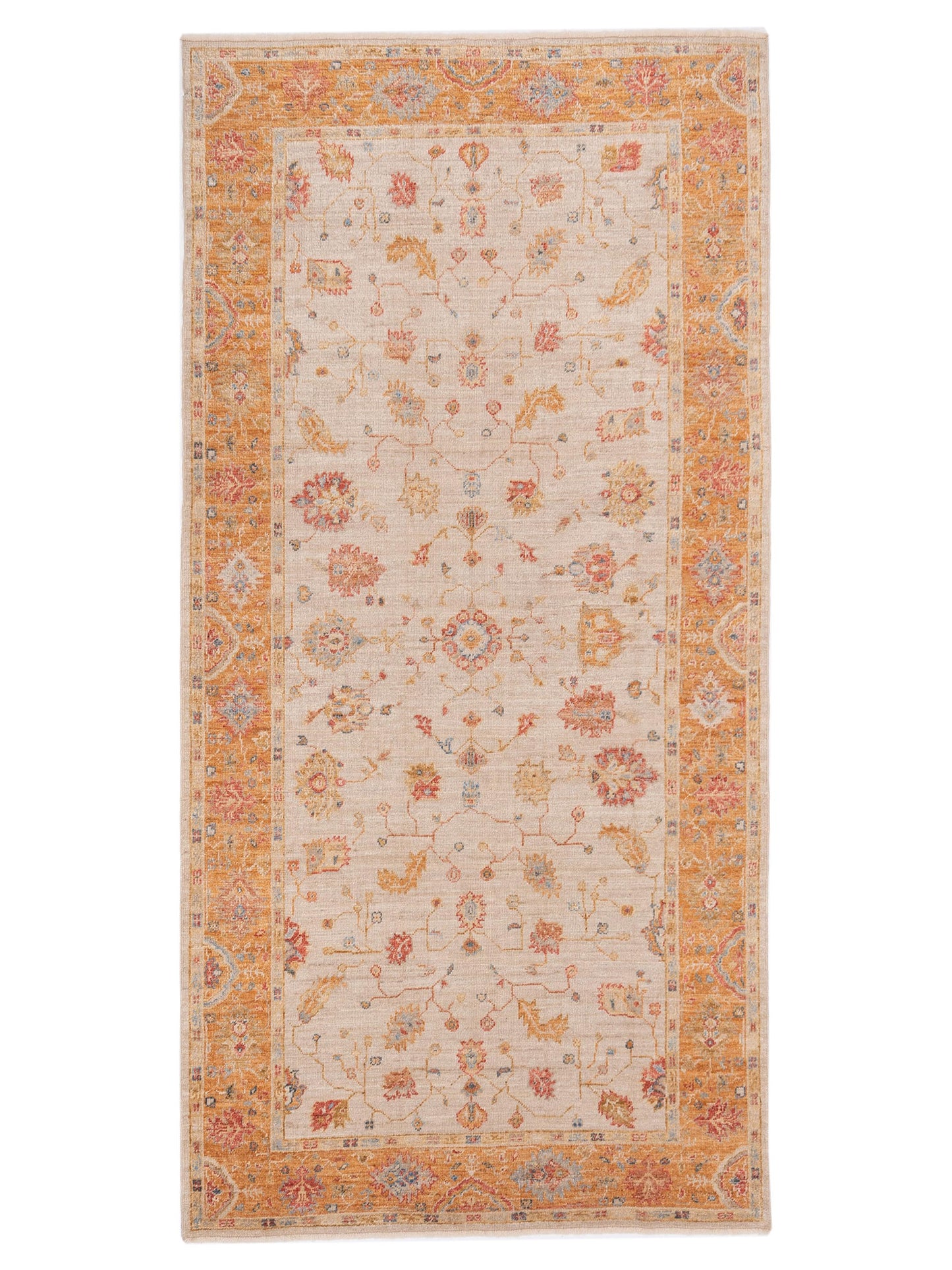 Anadol Angora Oushak  Ivory Orange Traditional