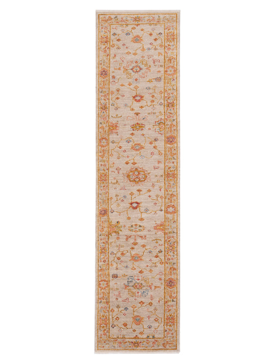 Anadol Angora Oushak  Ivory Silver Traditional