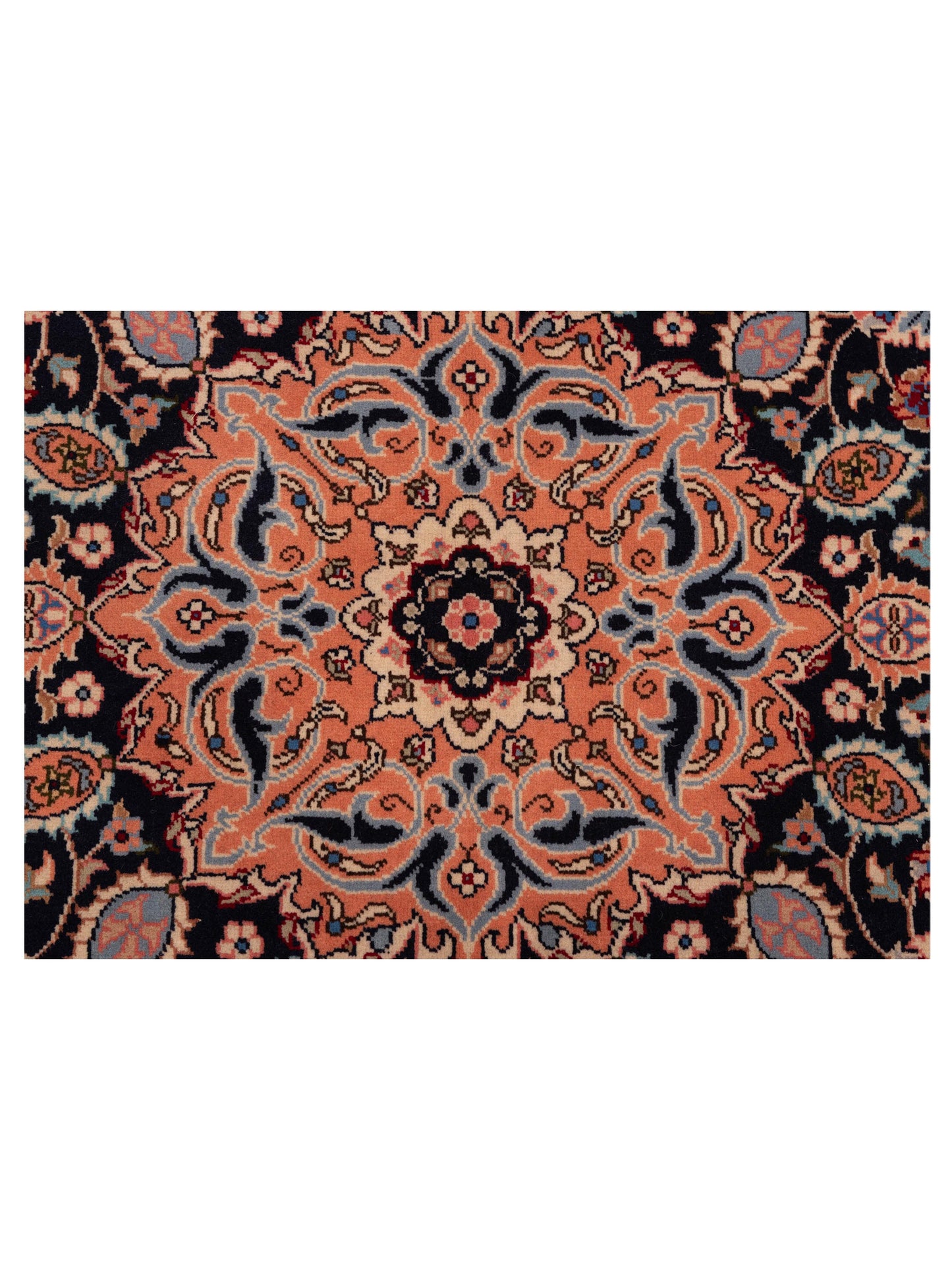Crown 147777 Navy Pink 6x7.4 Hand Knotted Rug