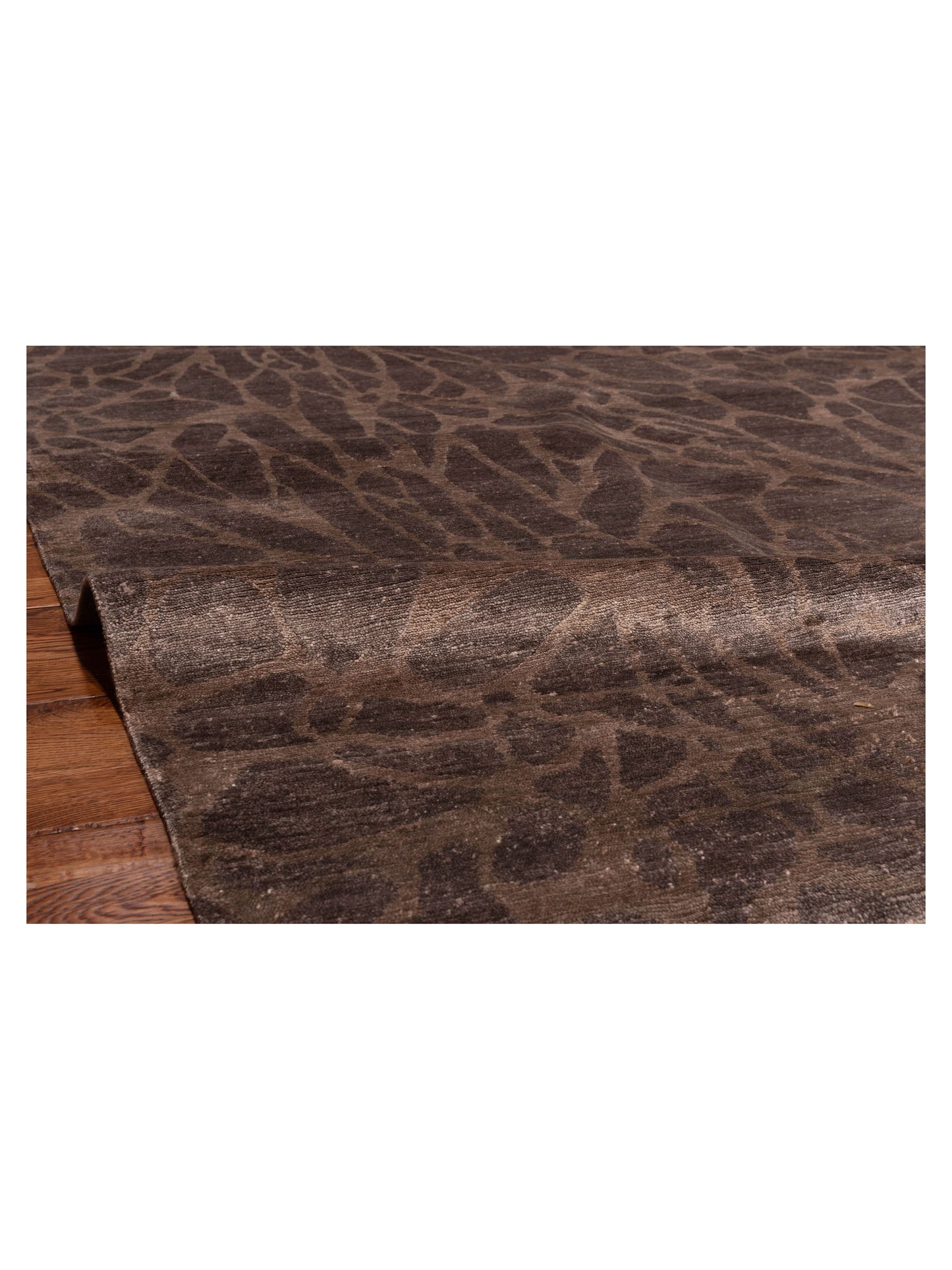 Tibetino 119741 Brown Brown 6.1x9 Hand Knotted Rug