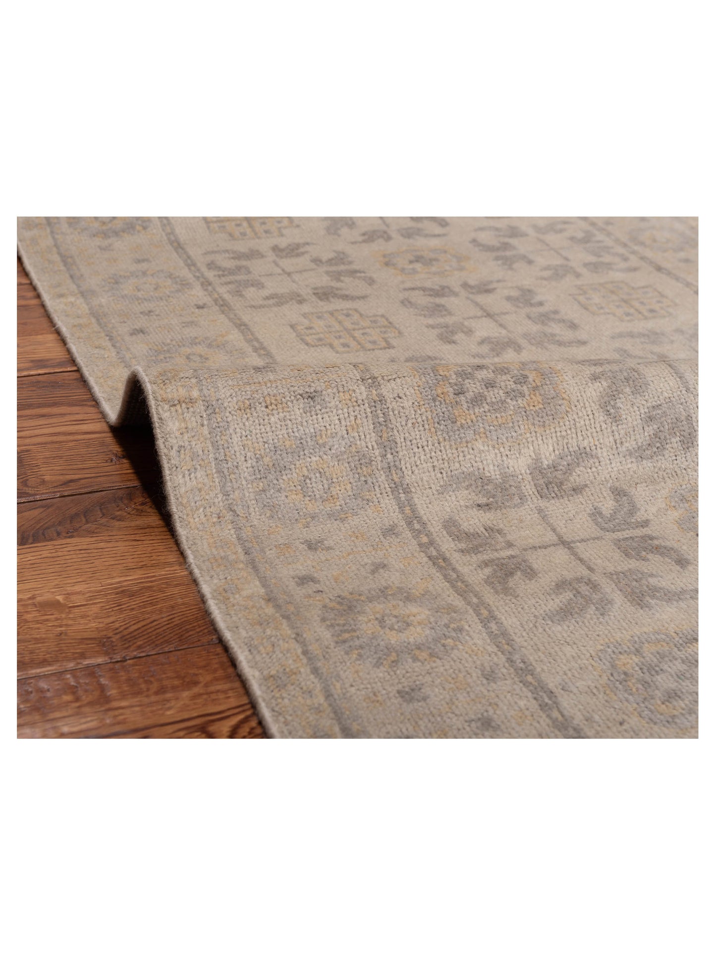 Evren 123482 Silver 2.6x7.11 Hand Knotted Rug