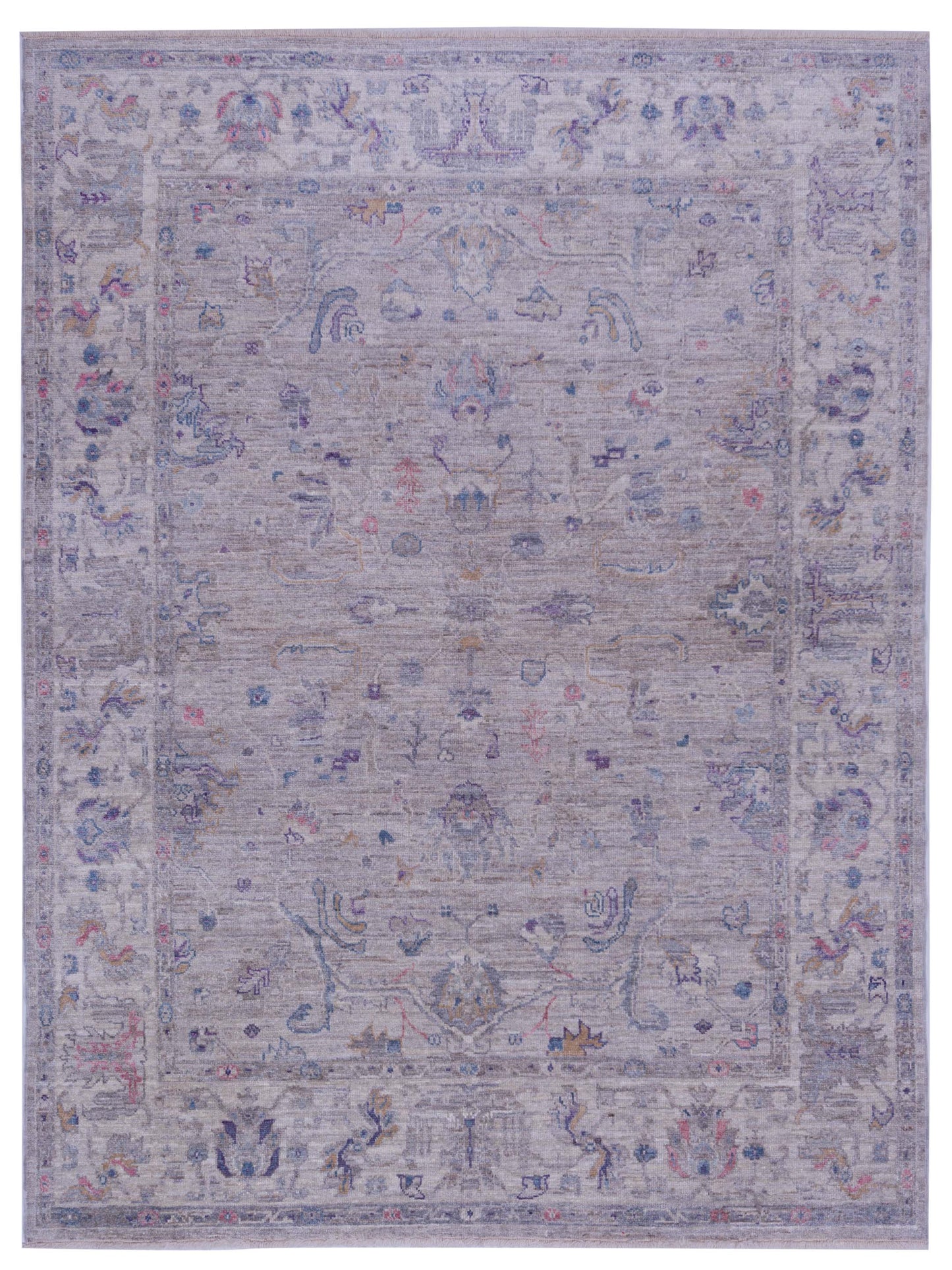 Anadol Angora Oushak  Gray Ivory Traditional