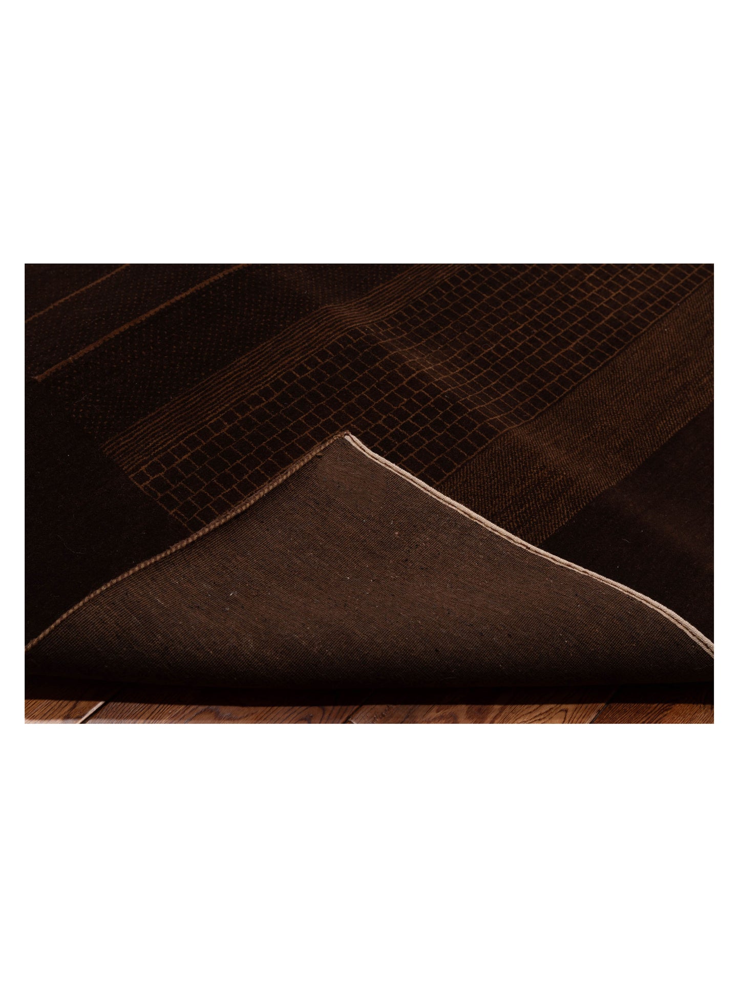 Loribaft 108466 Brown Brown 9.2x11.5 Hand Knotted Rug