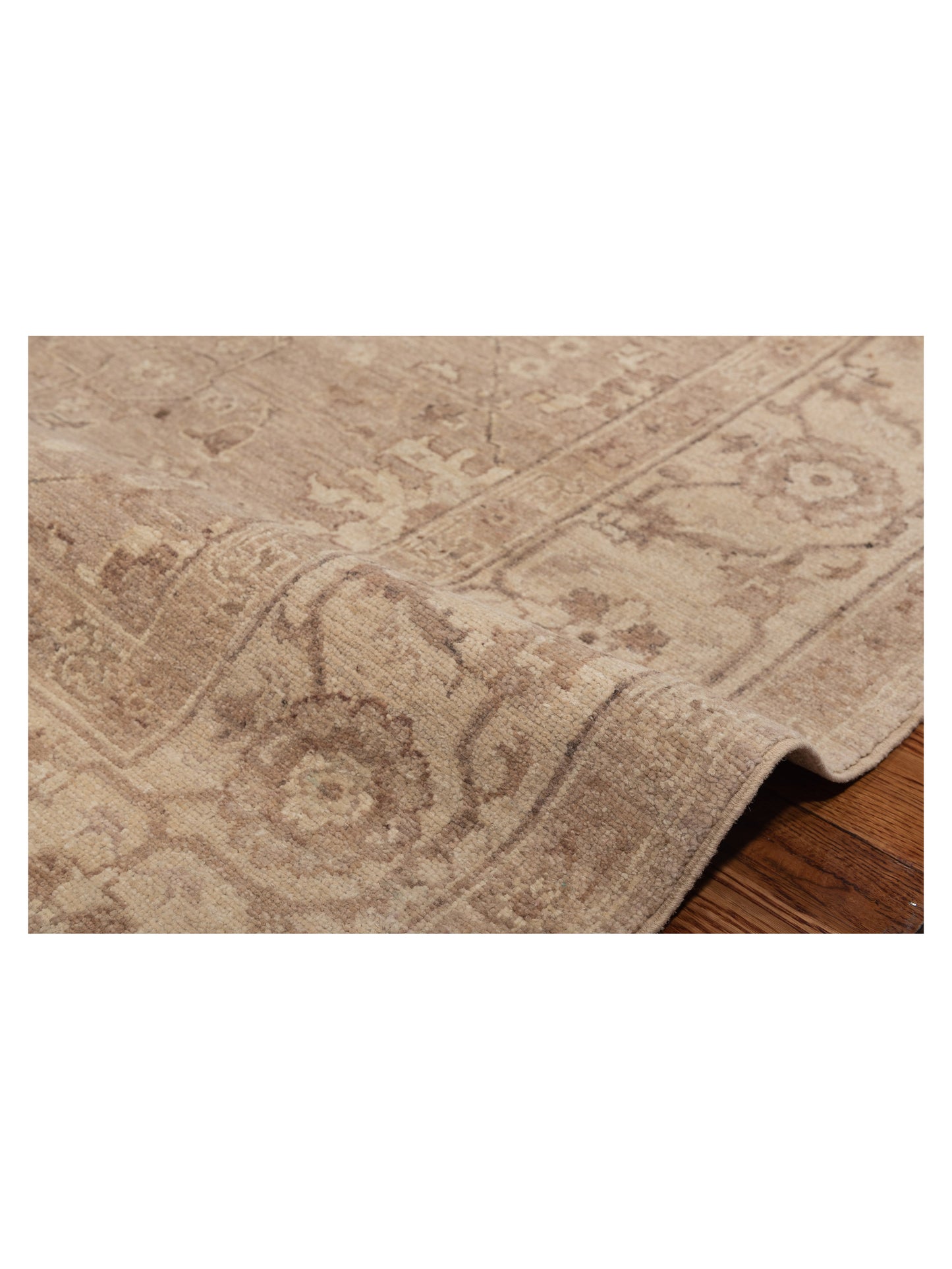 Laila 113142 Brown Beige 5.11x8.8 Hand Knotted Rug