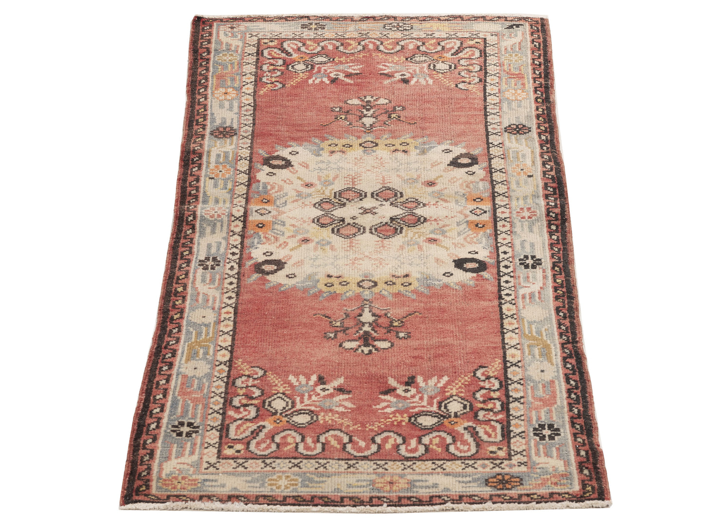Old Anatolian 154190 Red Gray 2.9x5.11 Hand Knotted Rug